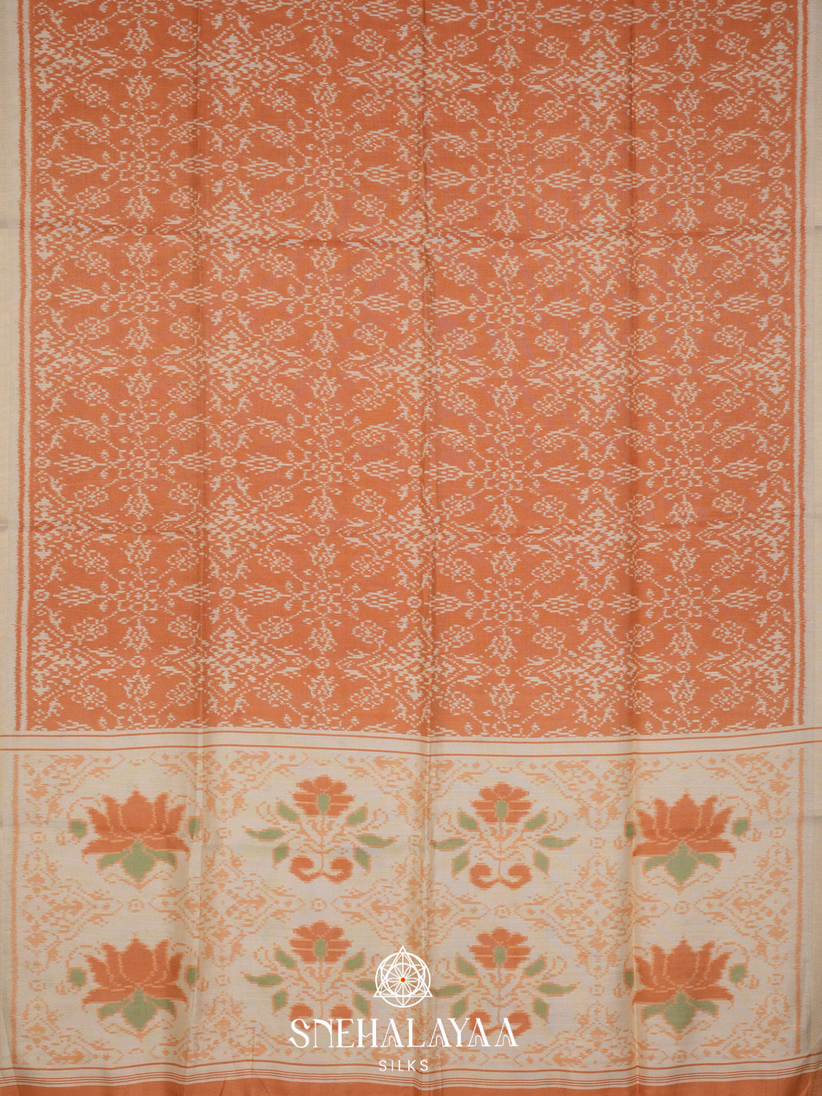 Orange Tussar Saree