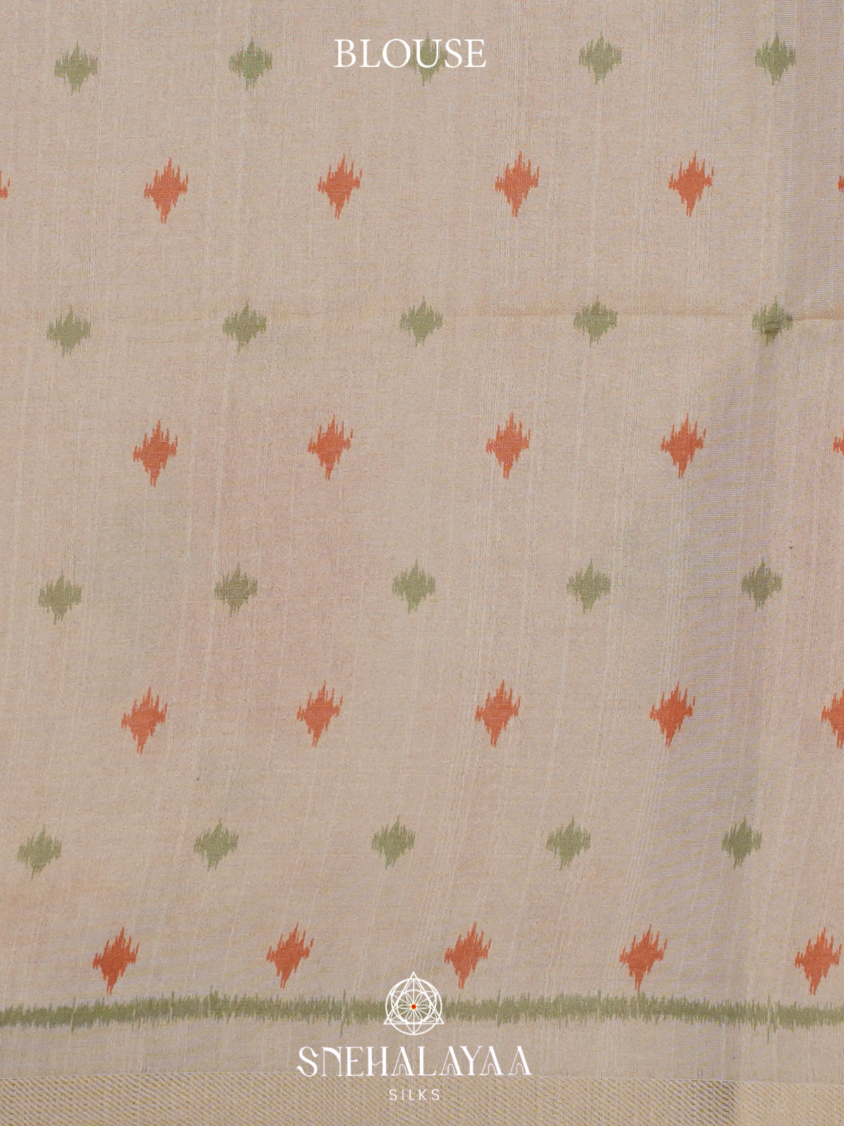 Orange Tussar Saree