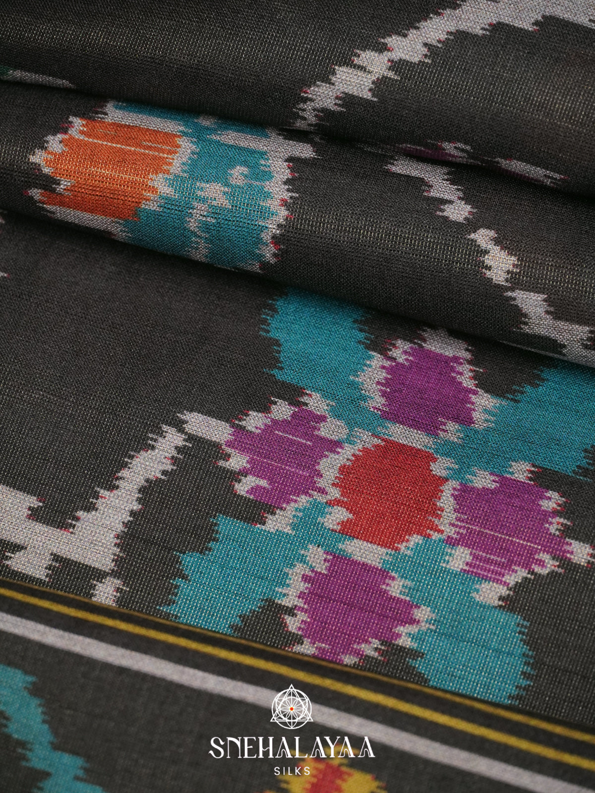 Forest Green Tussar Saree