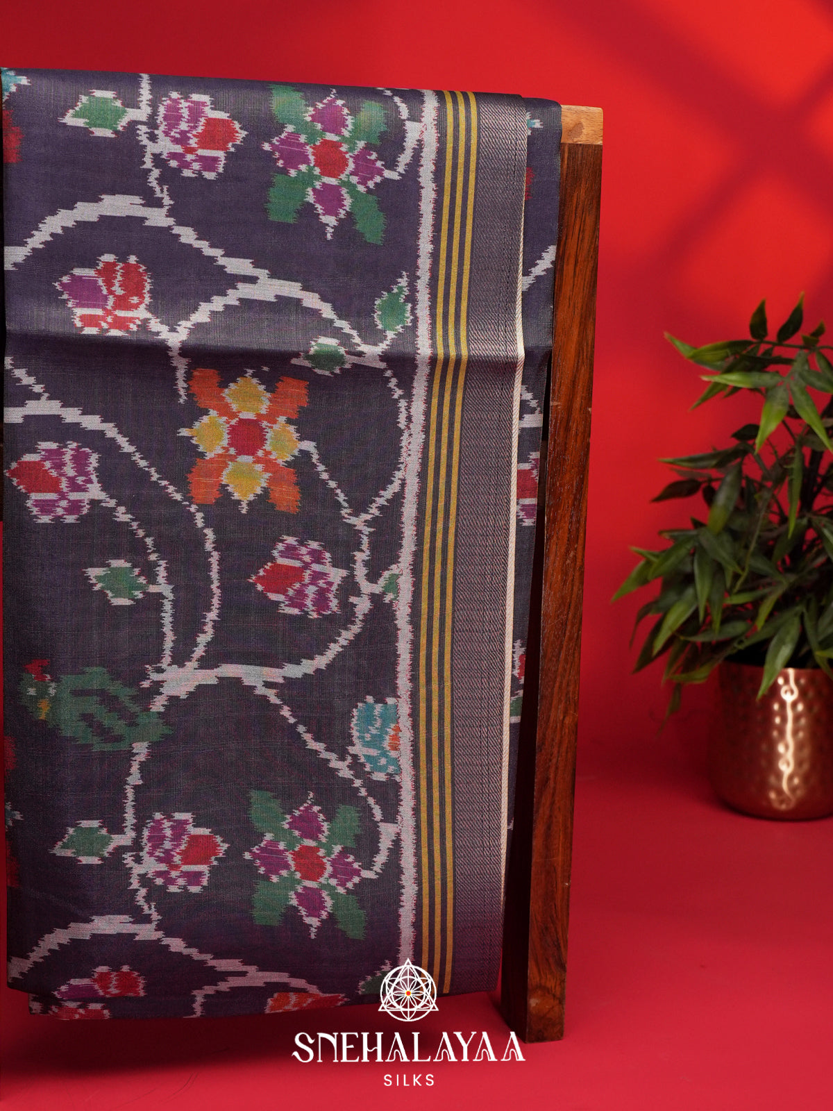 Purple Tussar Saree
