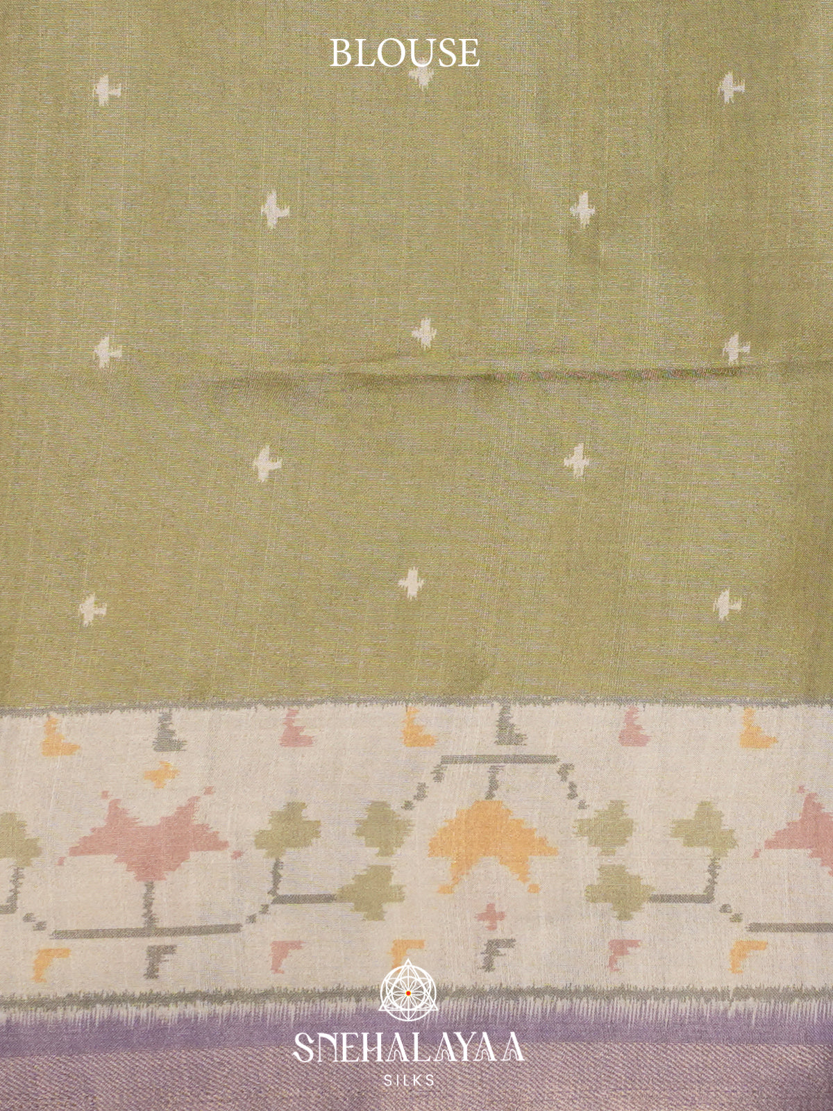 Pale Green Tussar Saree