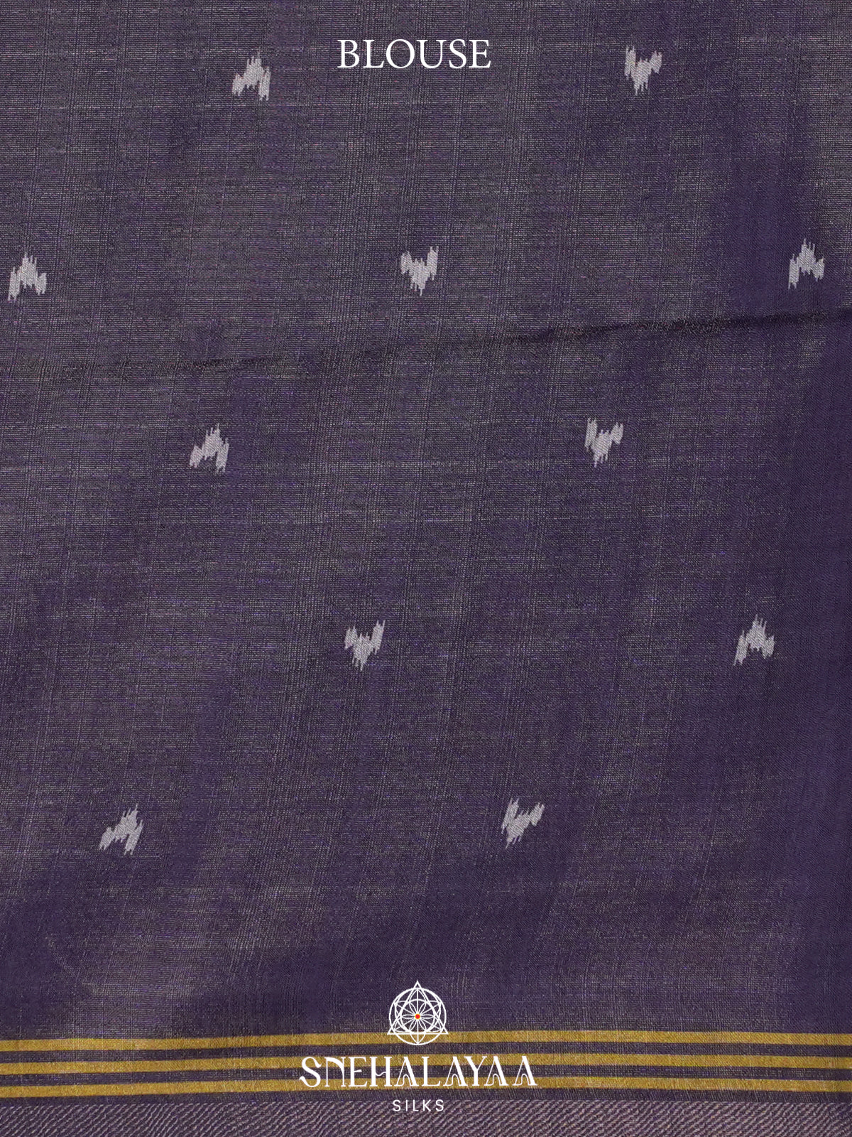 Ink Blue Tussar Saree