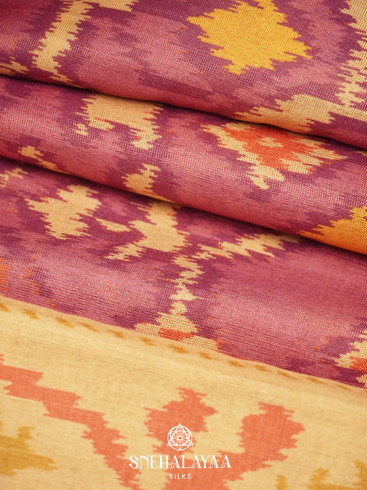Pink Tussar Saree