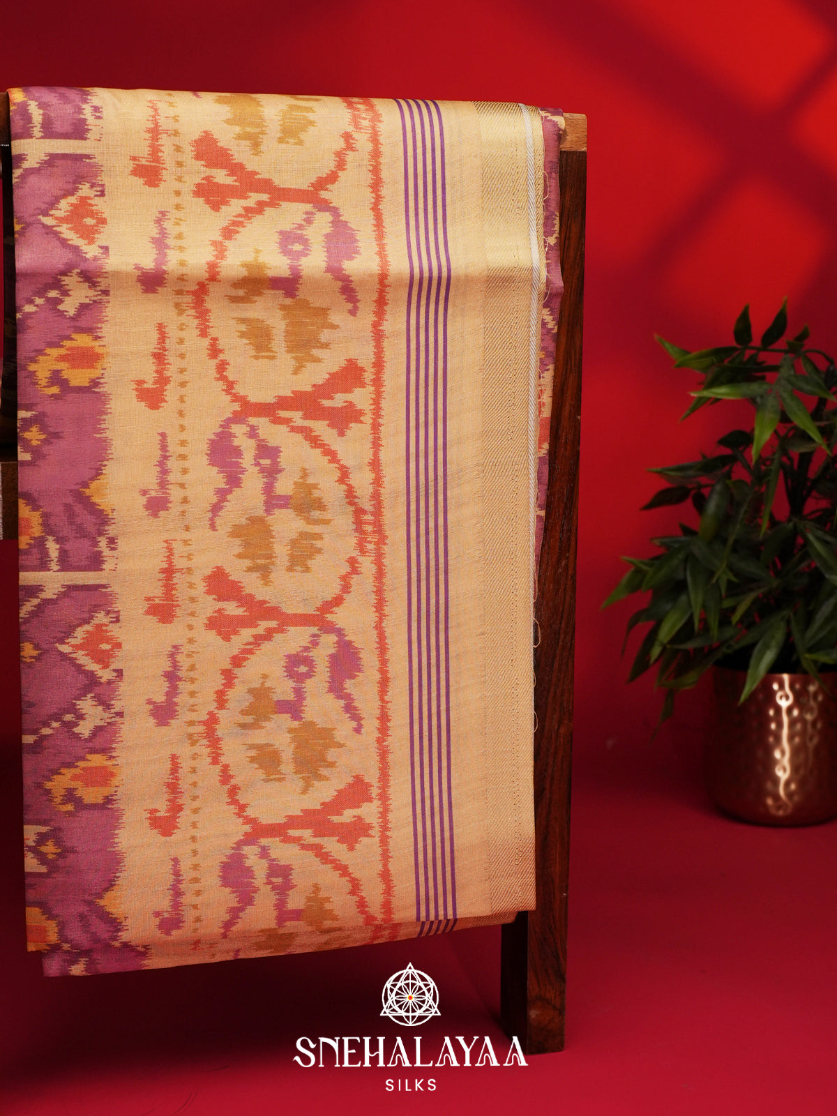 Pink Tussar Saree