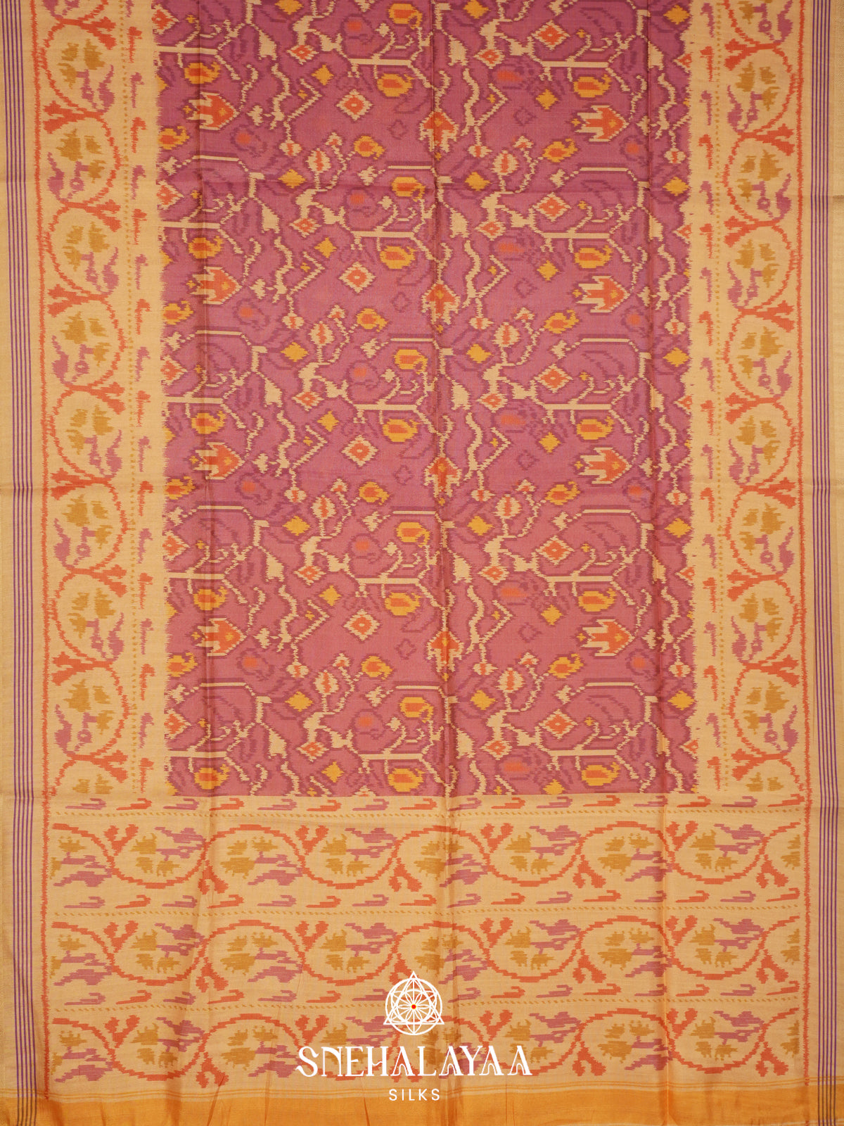 Pink Tussar Saree