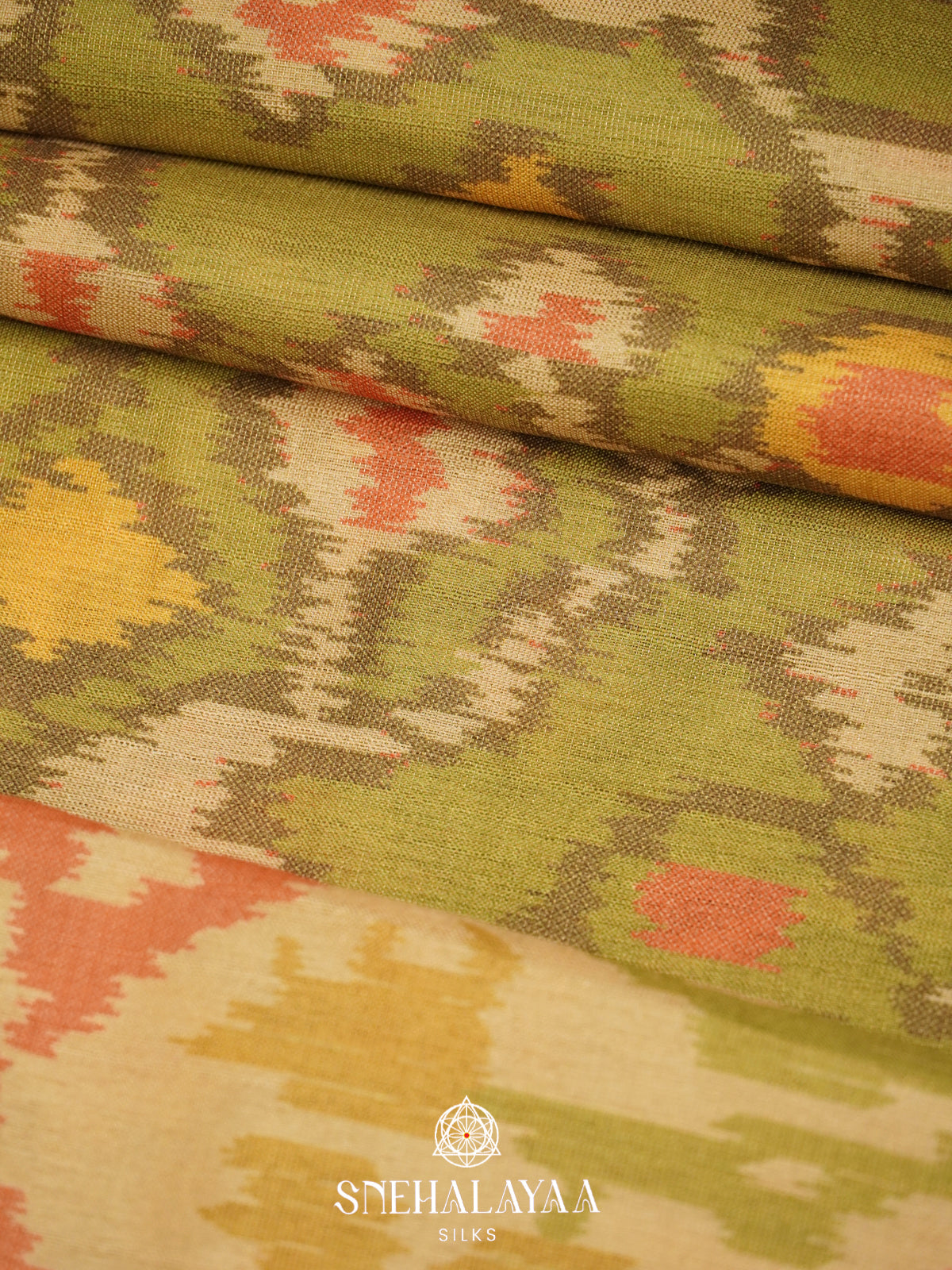 Green Tussar Saree
