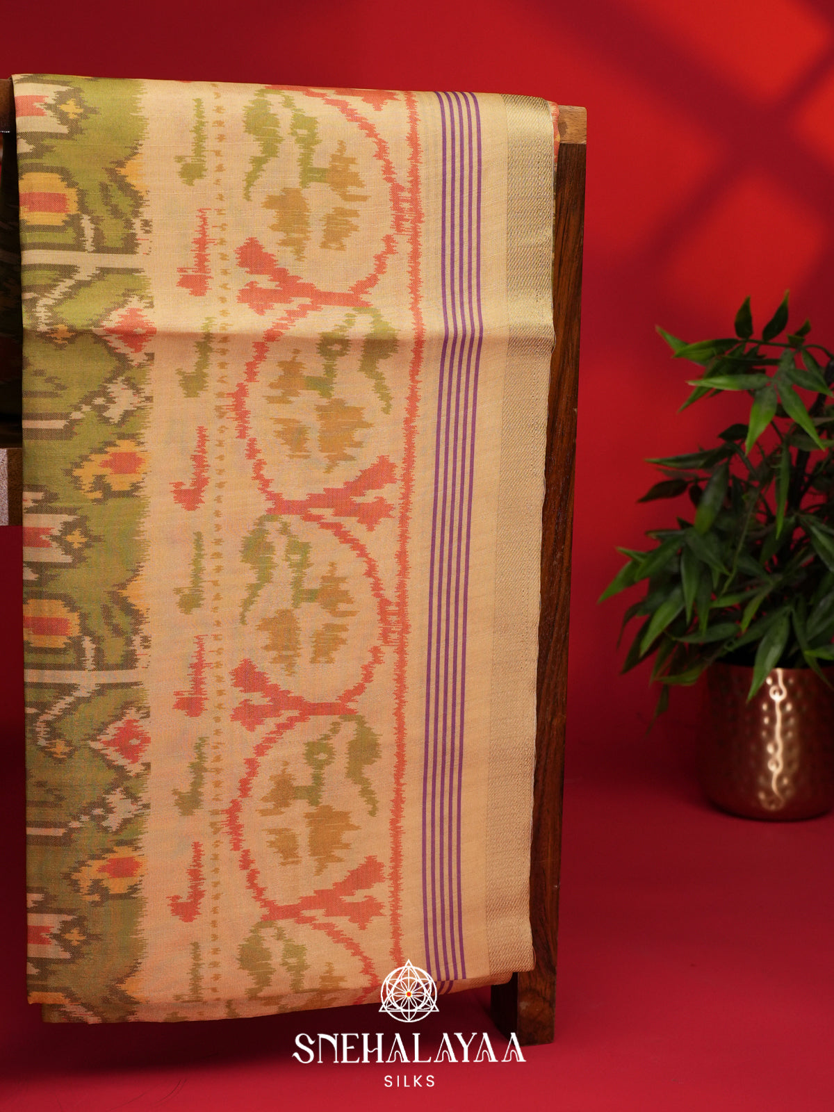 Green Tussar Saree