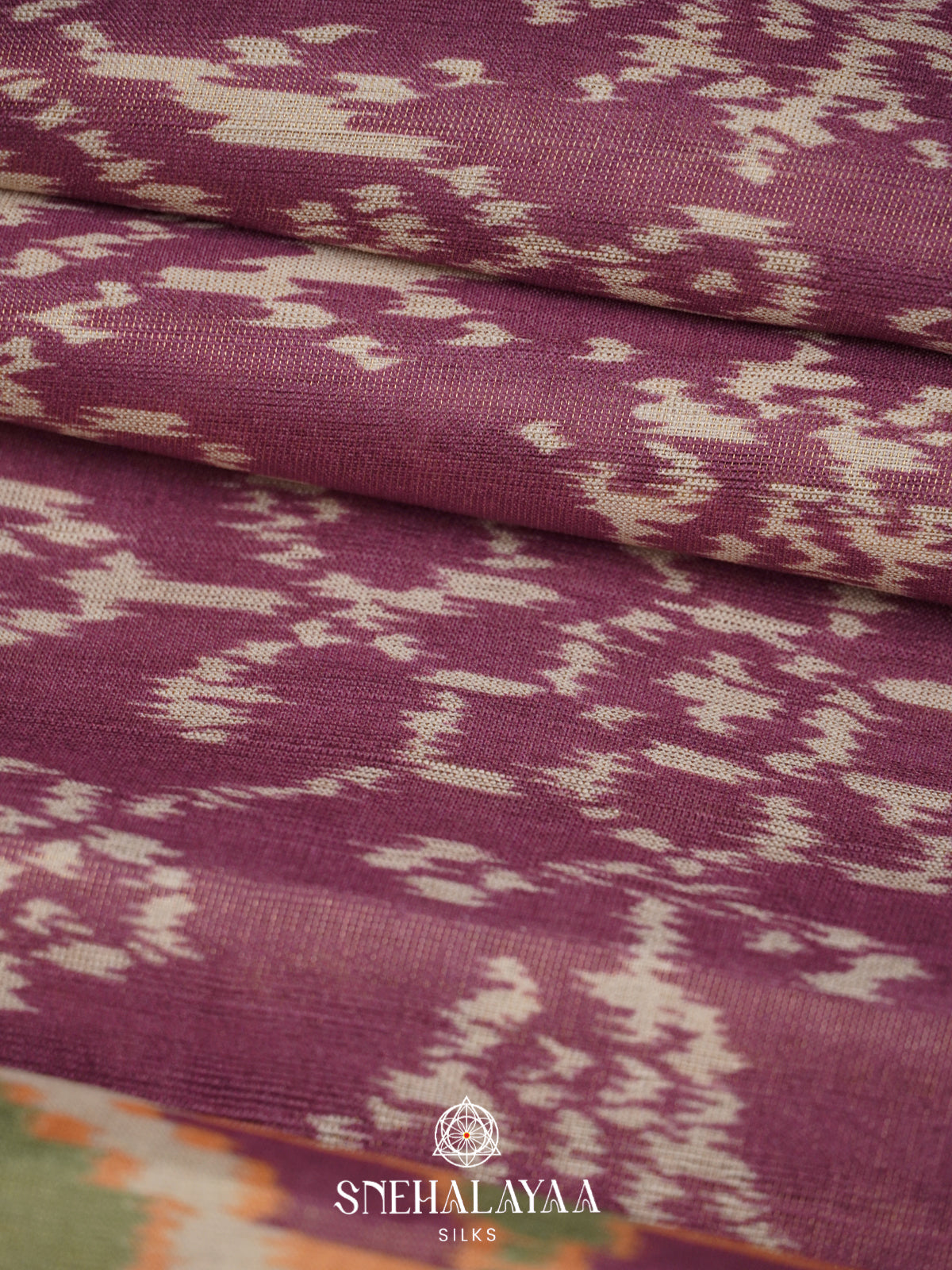 Mauve Purple Tussar Saree