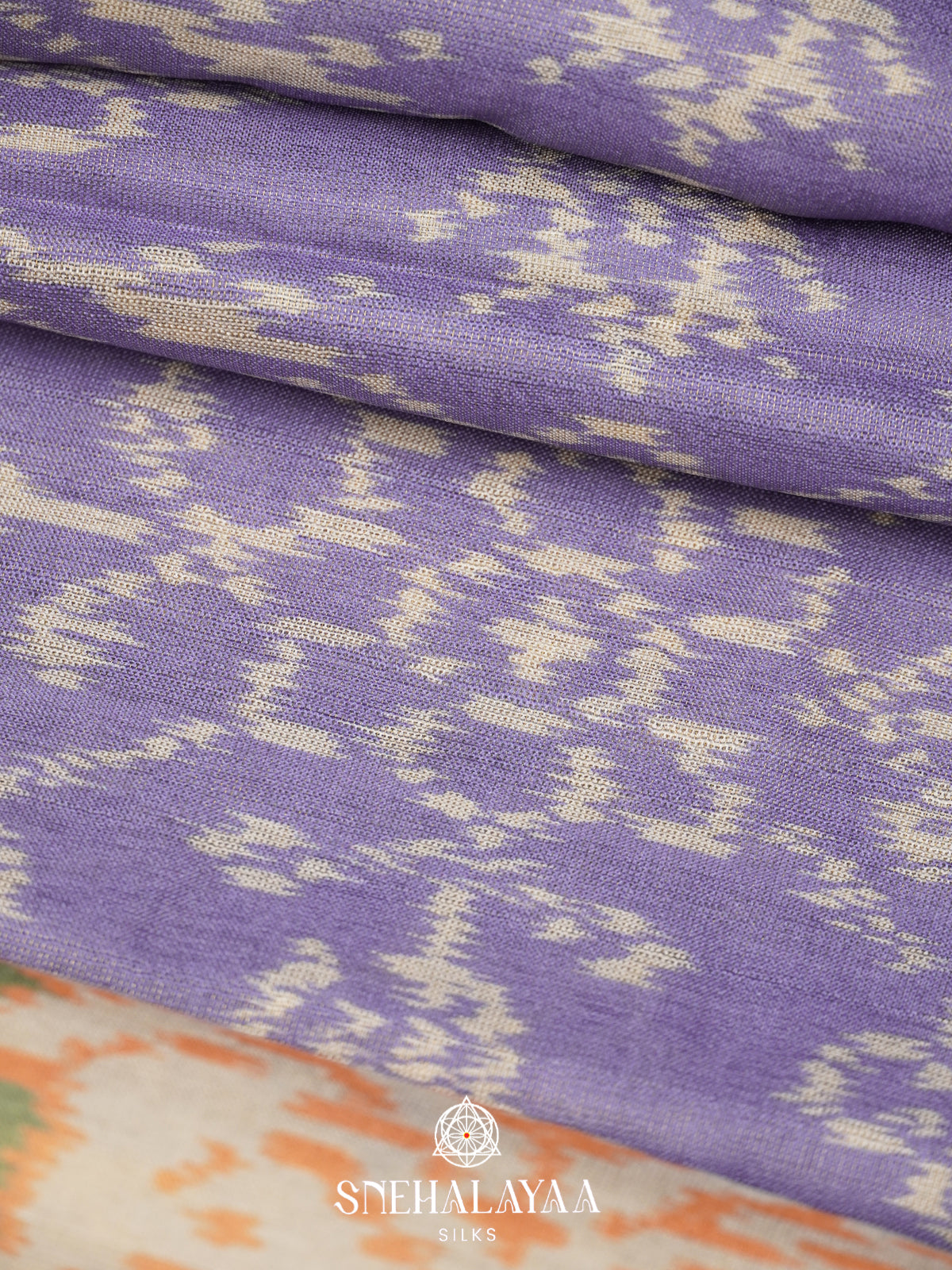 Lilac Tussar Saree