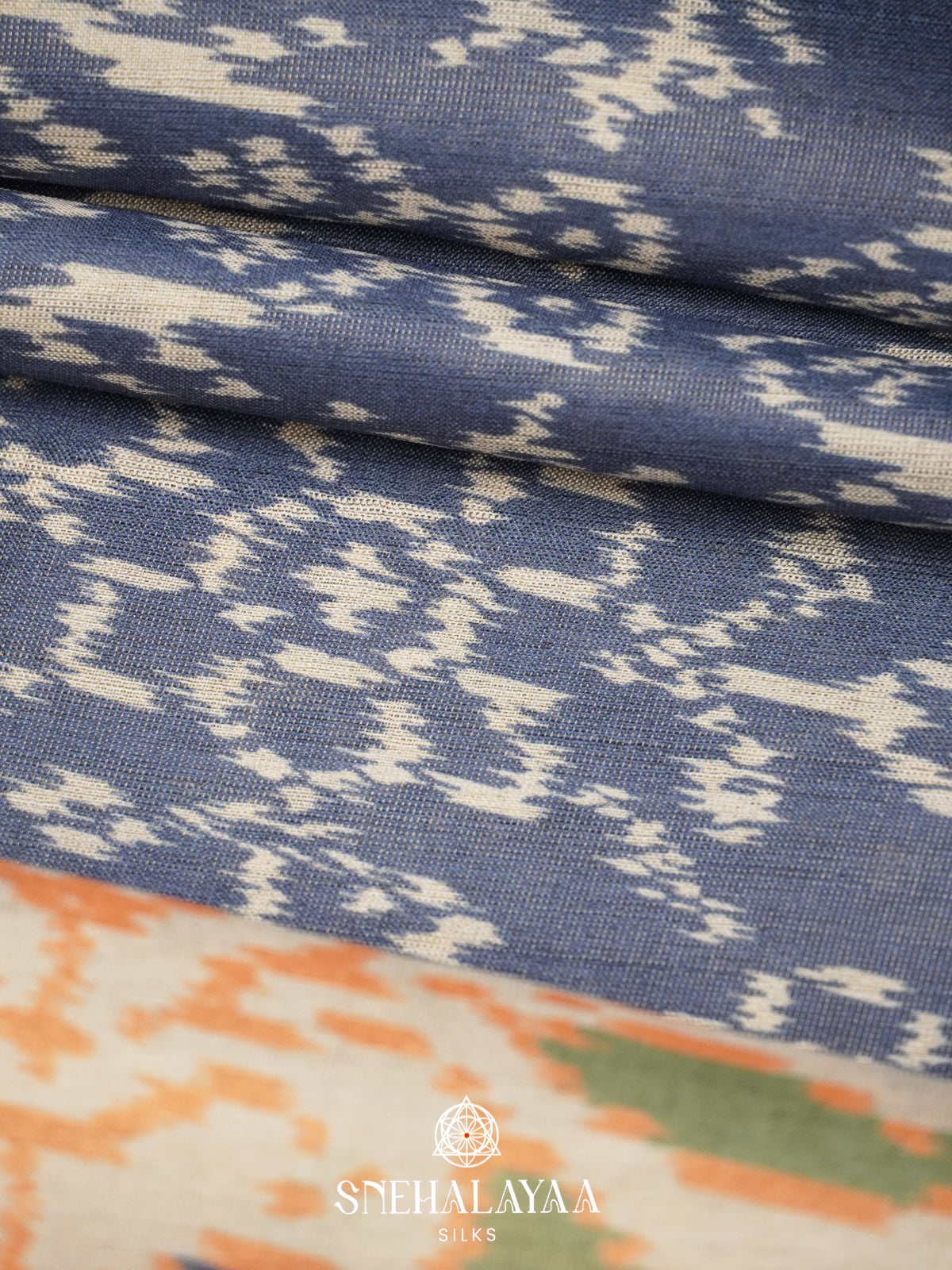 Pale Blue Tussar Saree