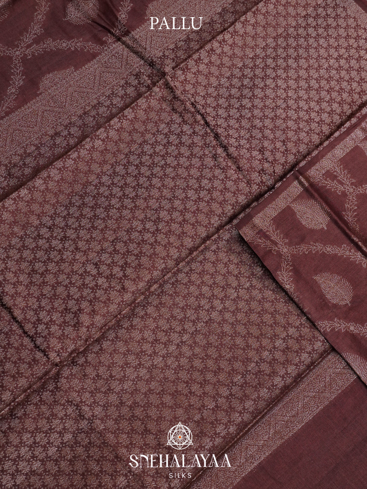 Coffee Brown Tussar Saree