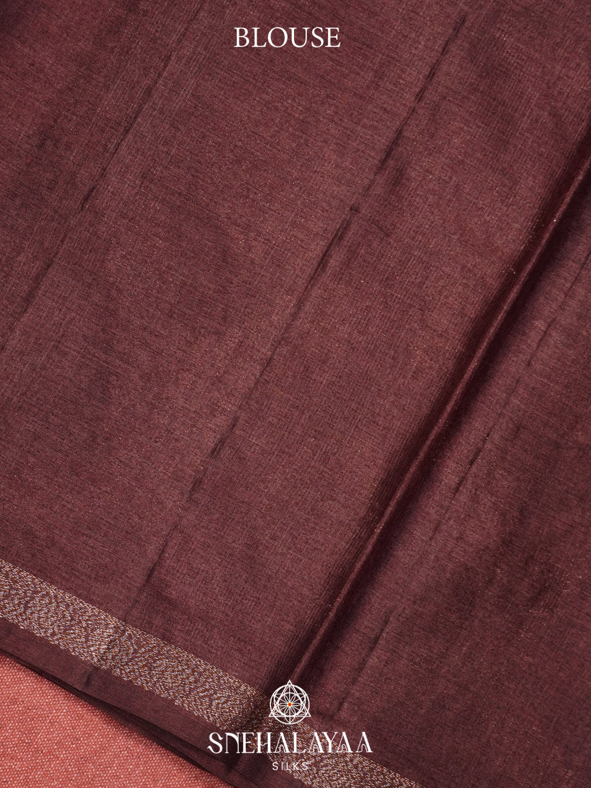 Coffee Brown Tussar Saree