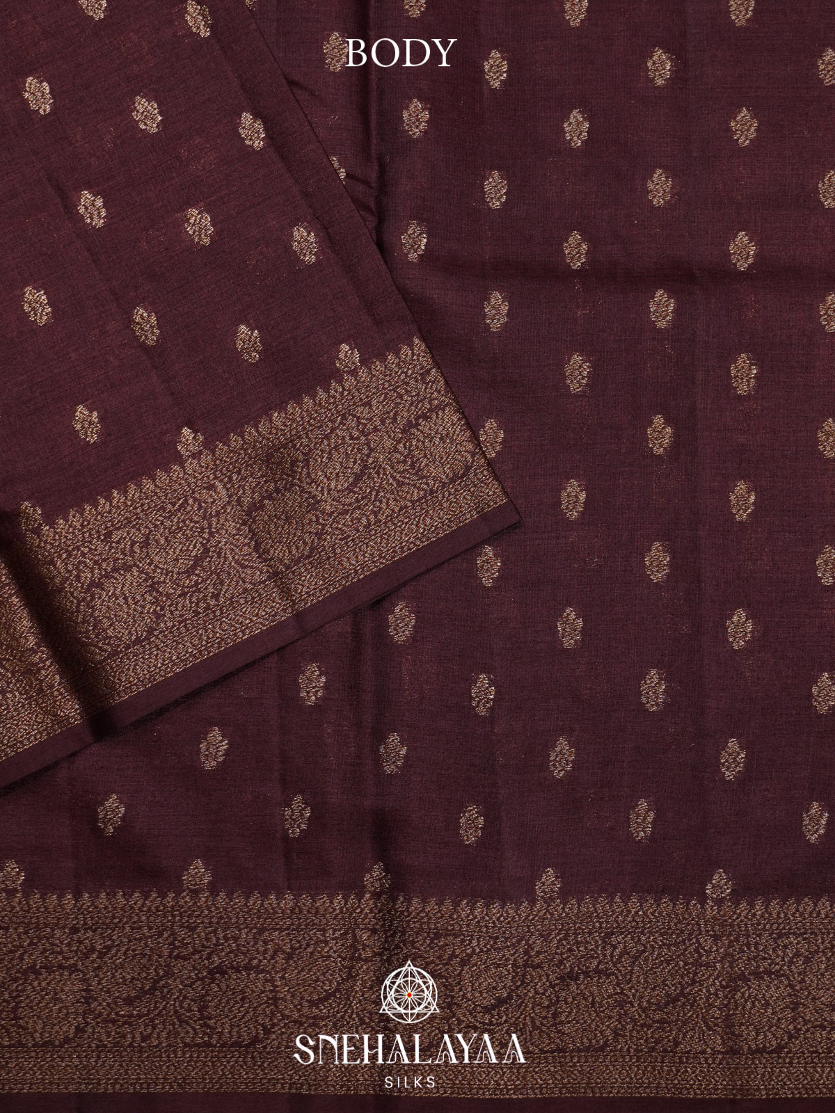 Coffee Brown Tussar Saree