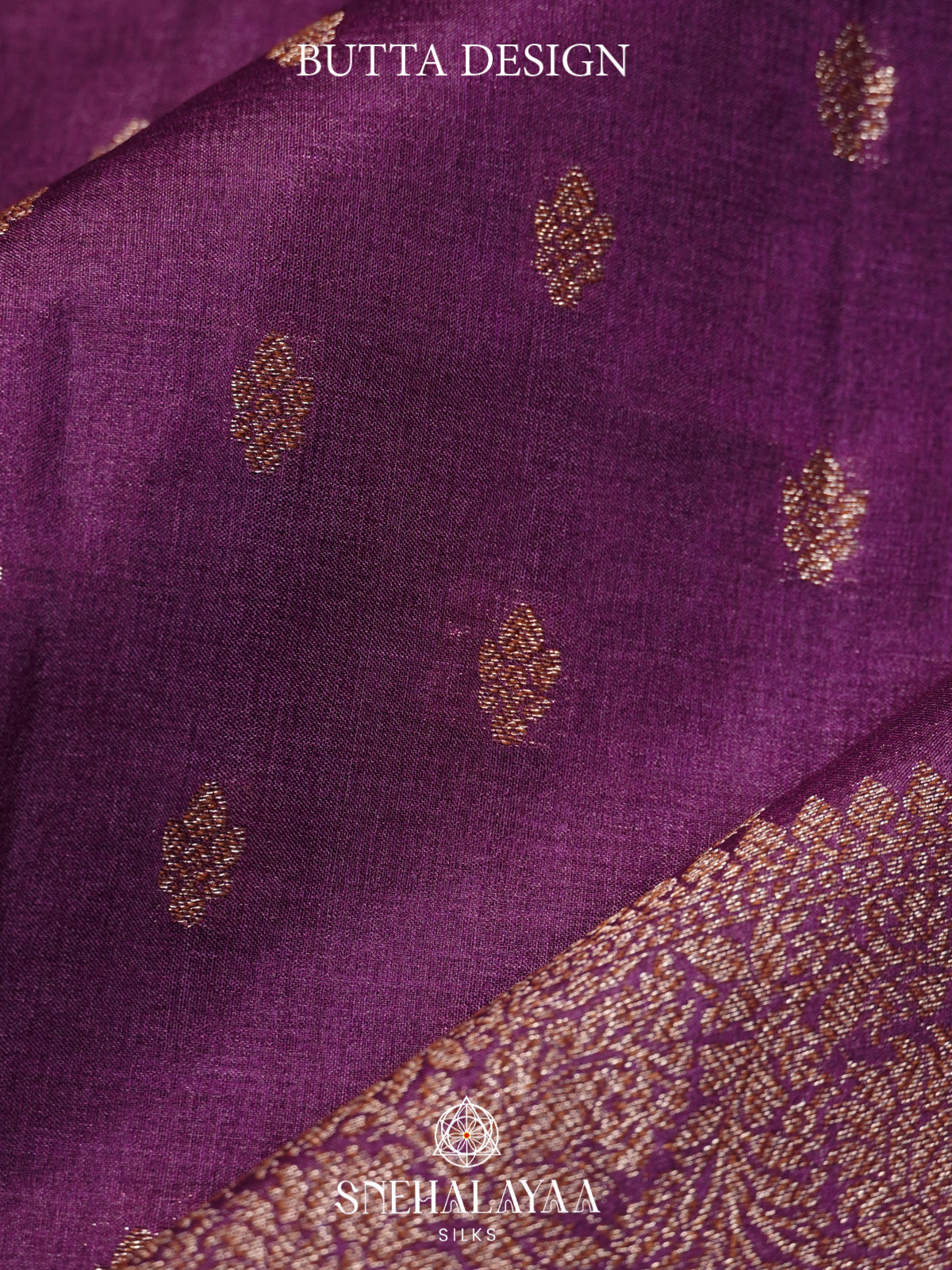 Plum Tussar Saree