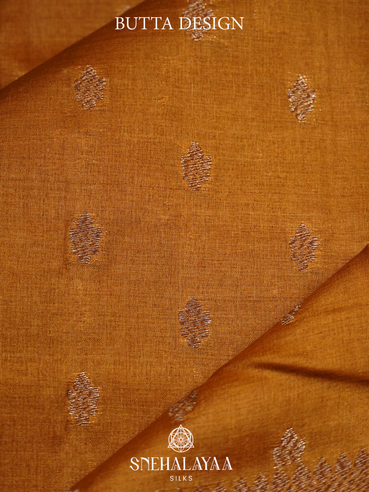 Mustard Yellow Tussar Saree