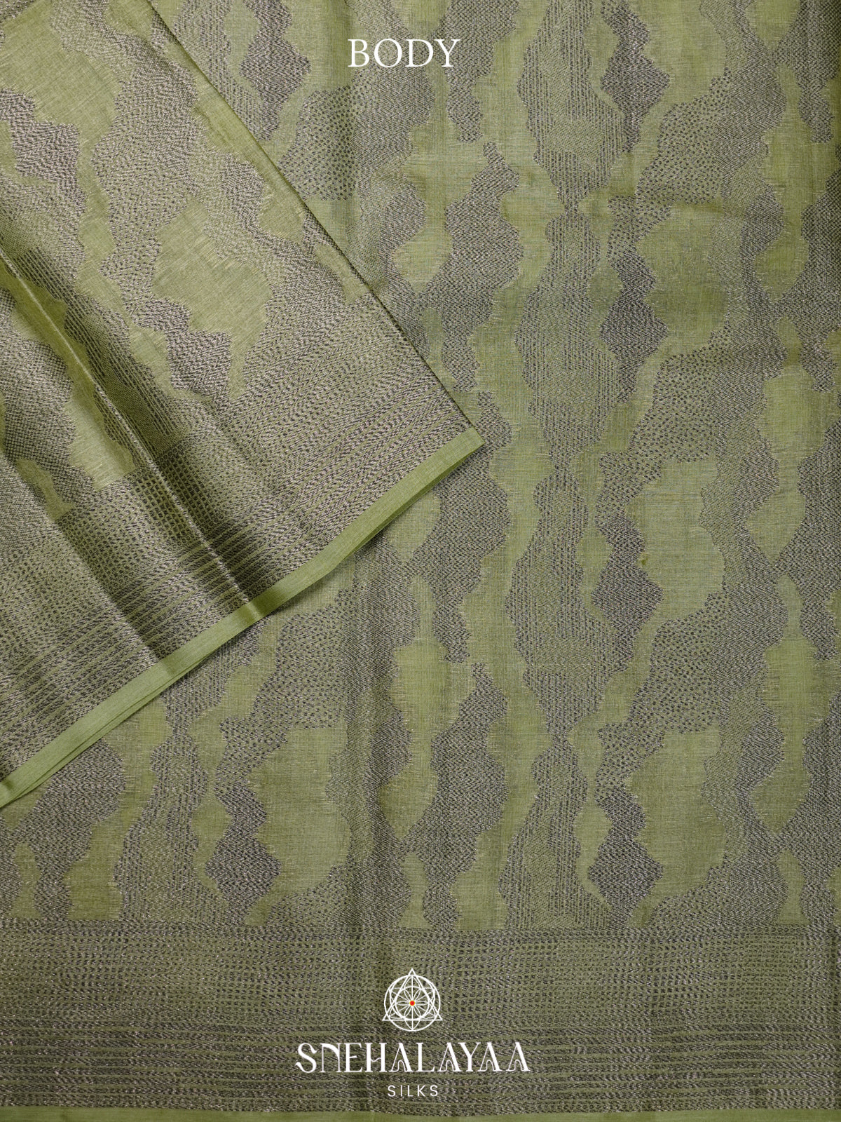 Pale Green Tussar Saree