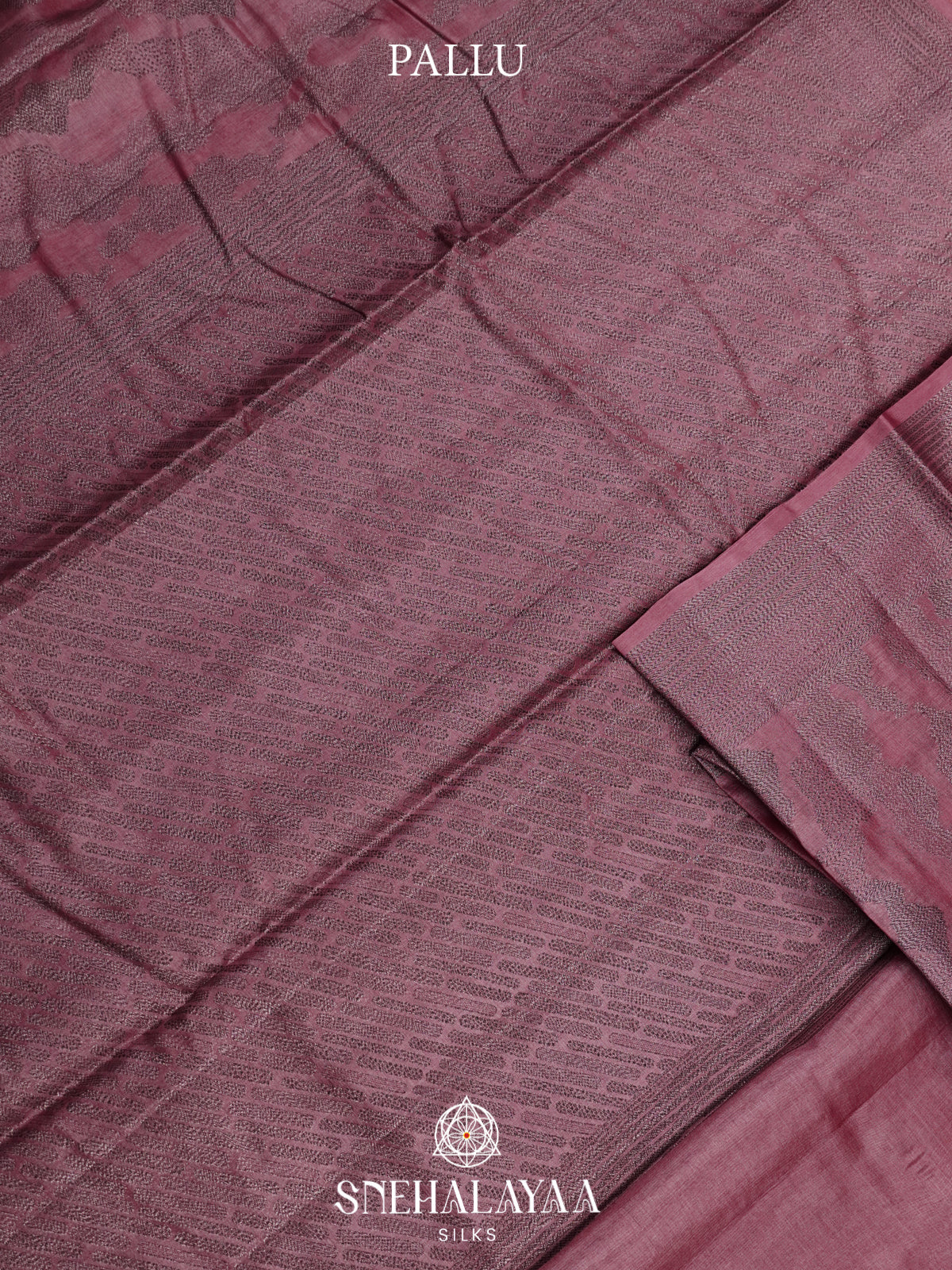 Mauve Pink Tussar Saree