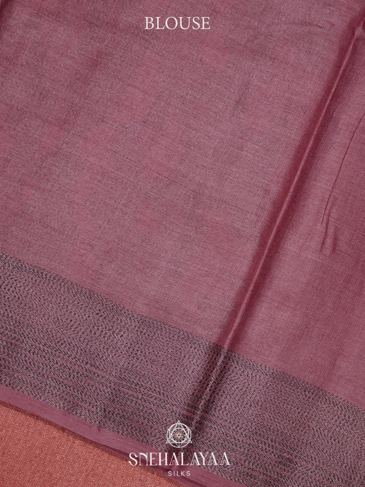 Mauve Pink Tussar Saree