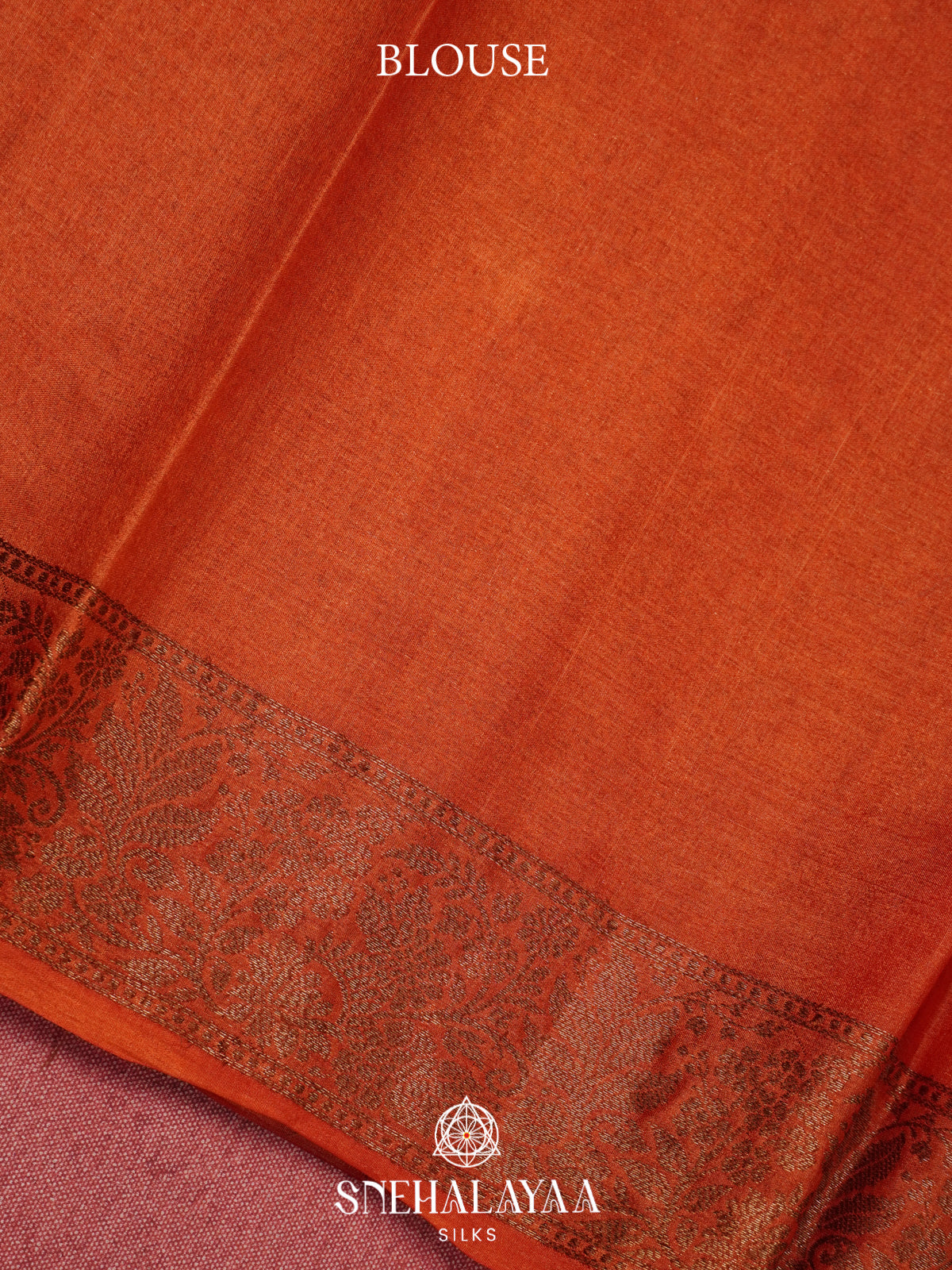 Orange Tussar Saree