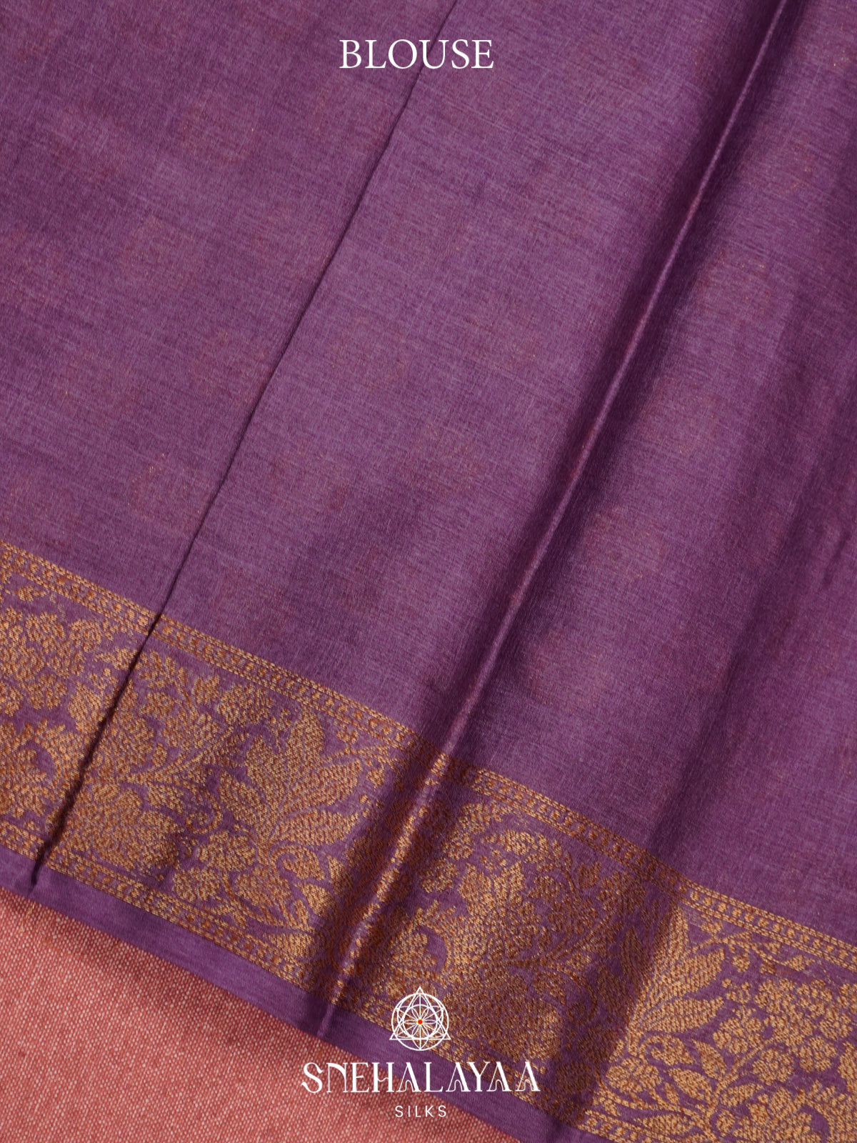 Plum Tussar Saree