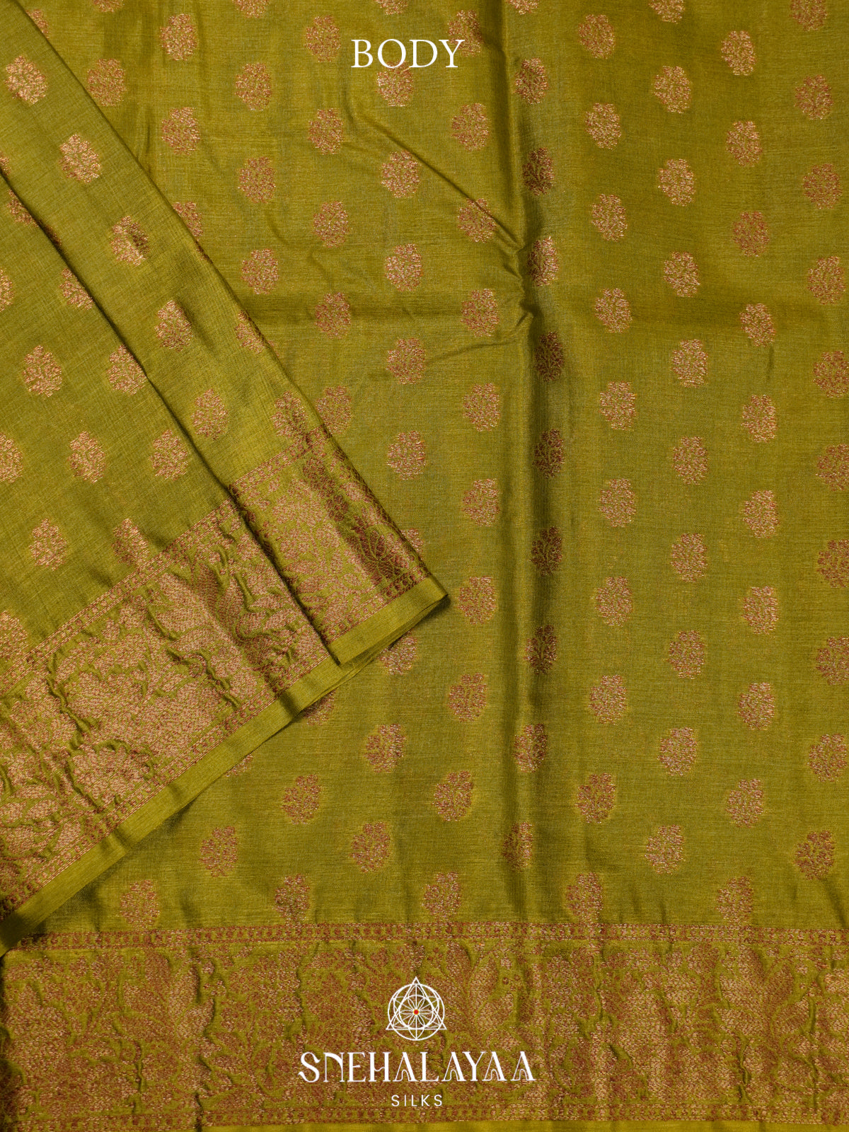Green Tussar Saree
