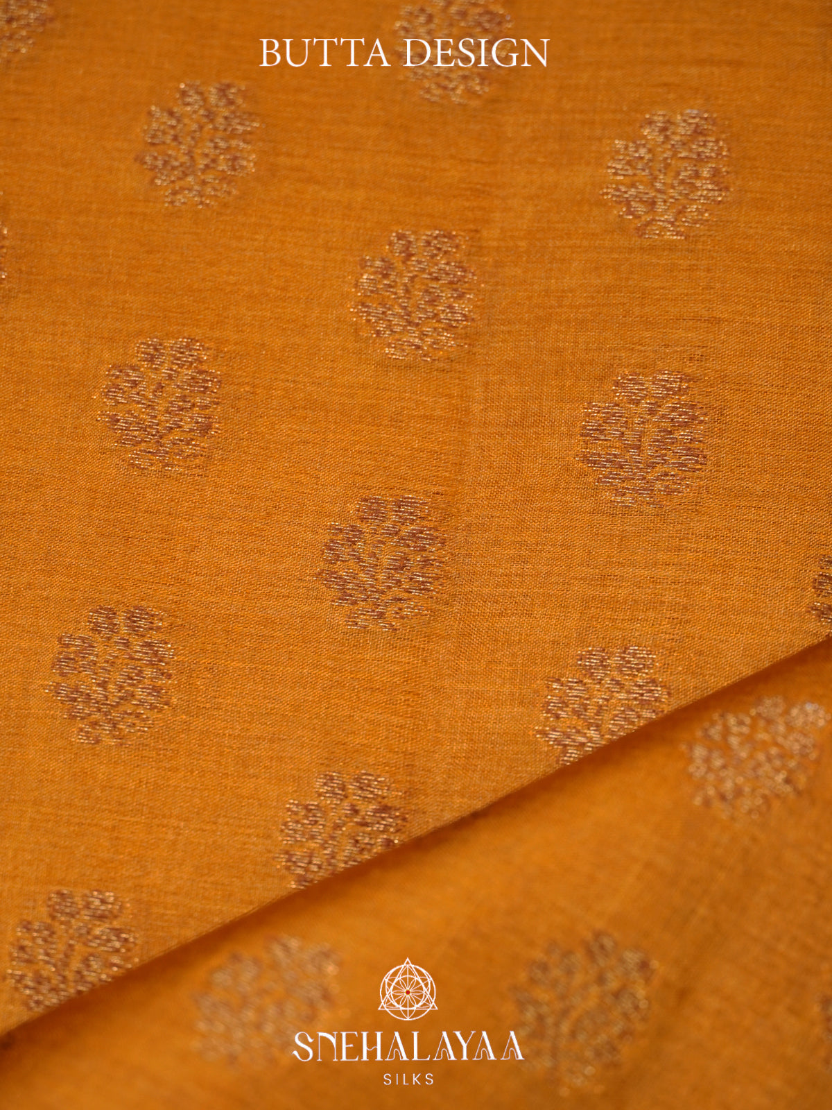 Mango Yellow Tussar Saree