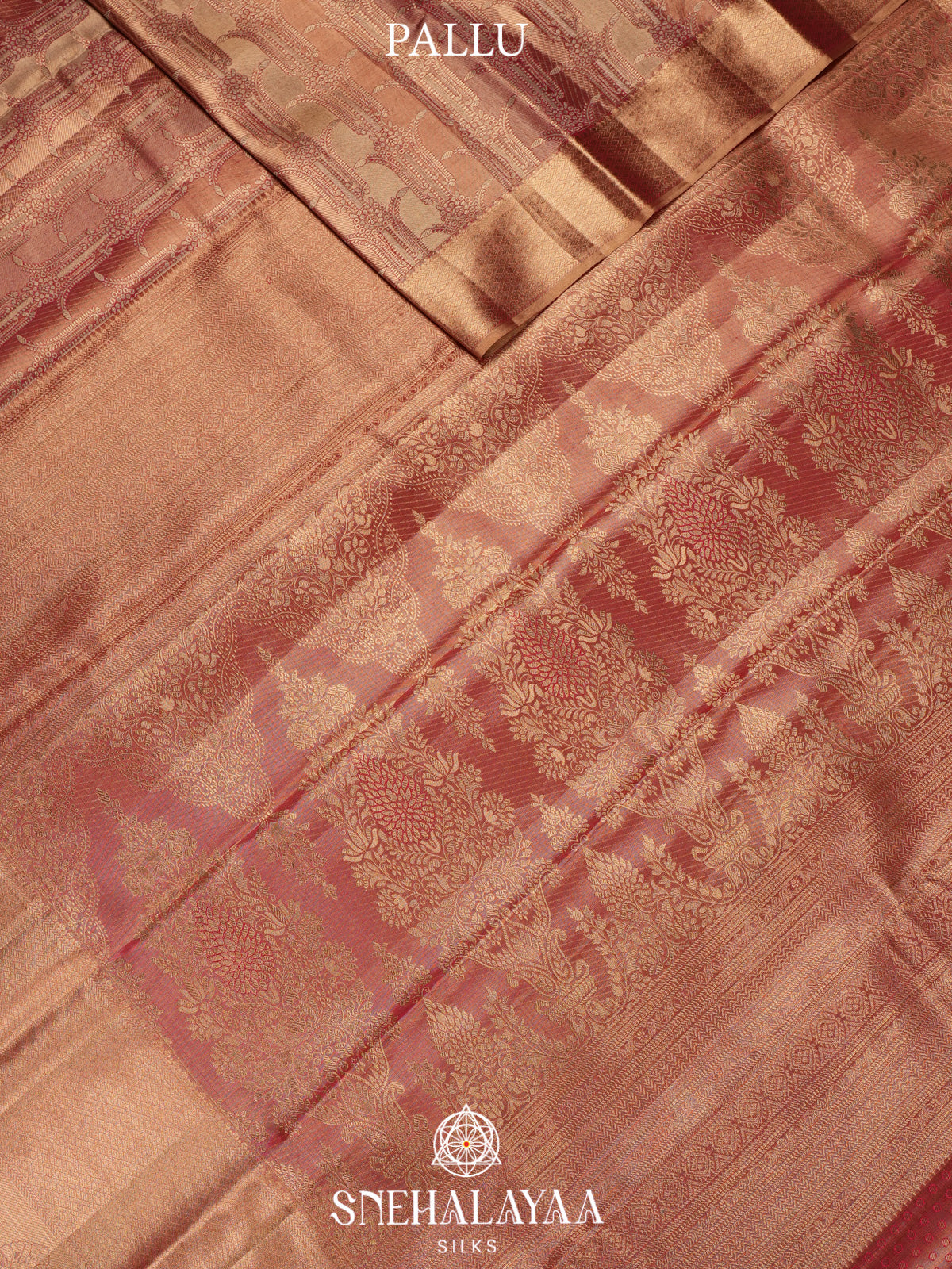 Rose Pink Kanjivaram Silk Saree