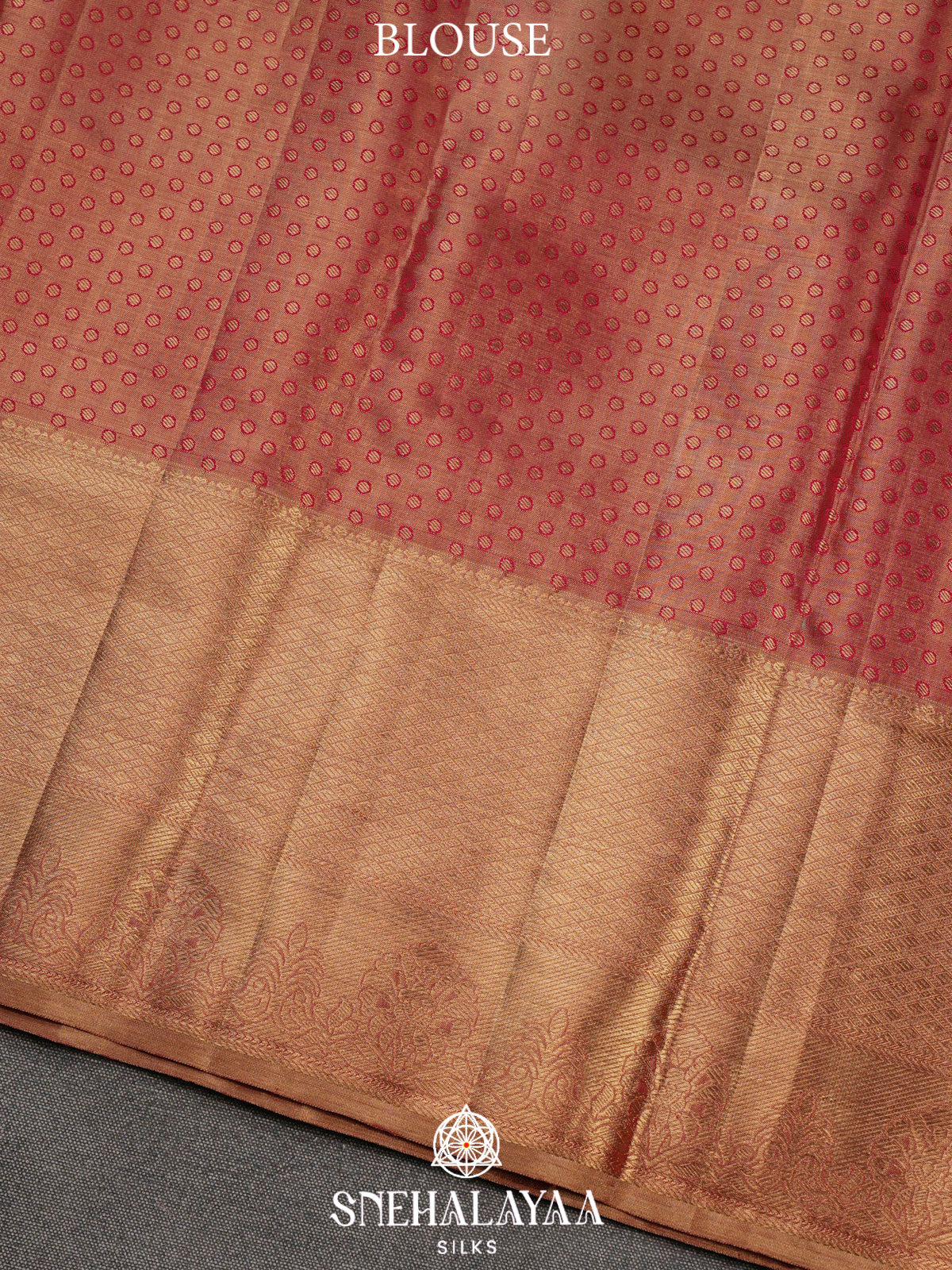 Rose Pink Kanjivaram Silk Saree