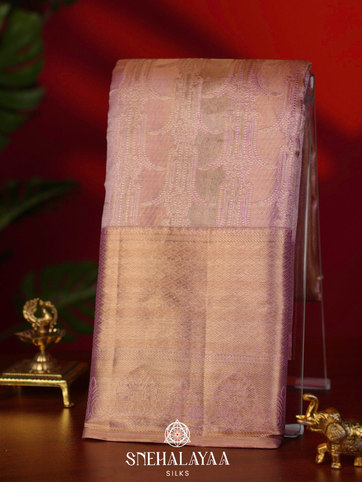 Pink Kanjivaram Silk Saree