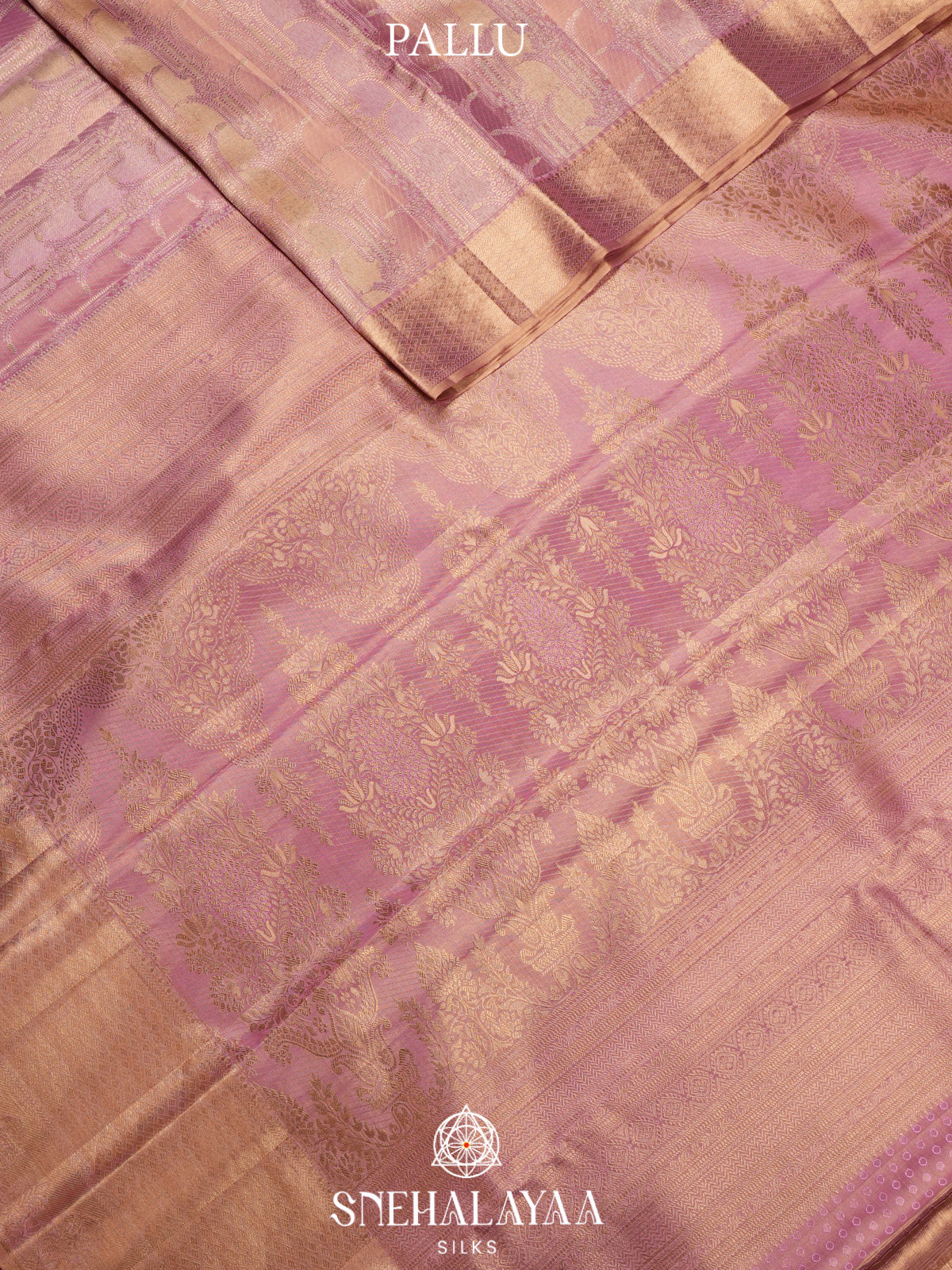 Pink Kanjivaram Silk Saree