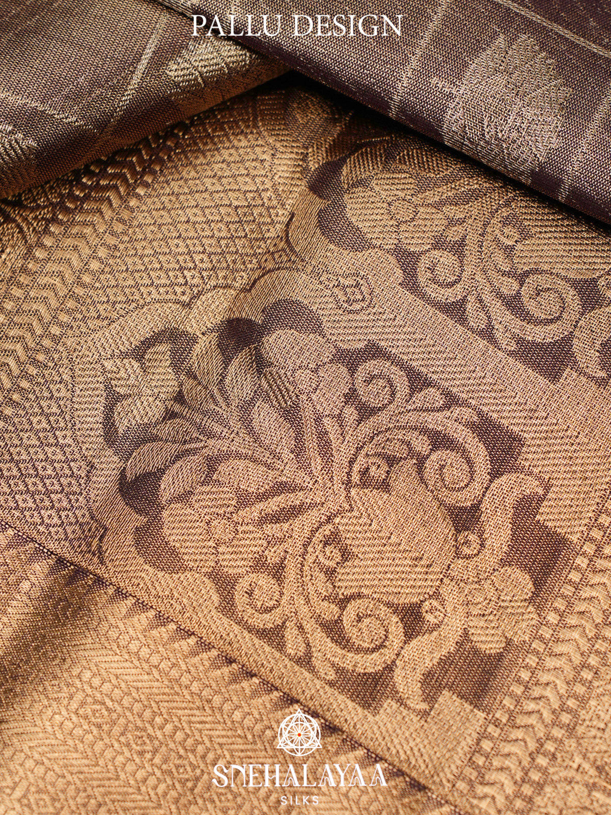 Brown Kanjivaram Silk Saree