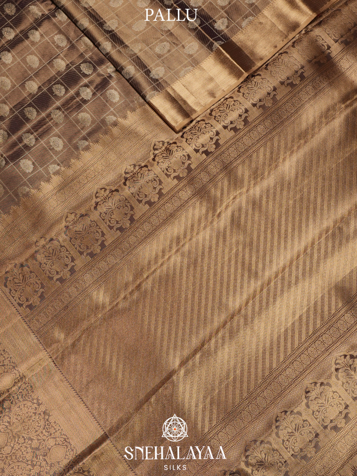 Brown Kanjivaram Silk Saree