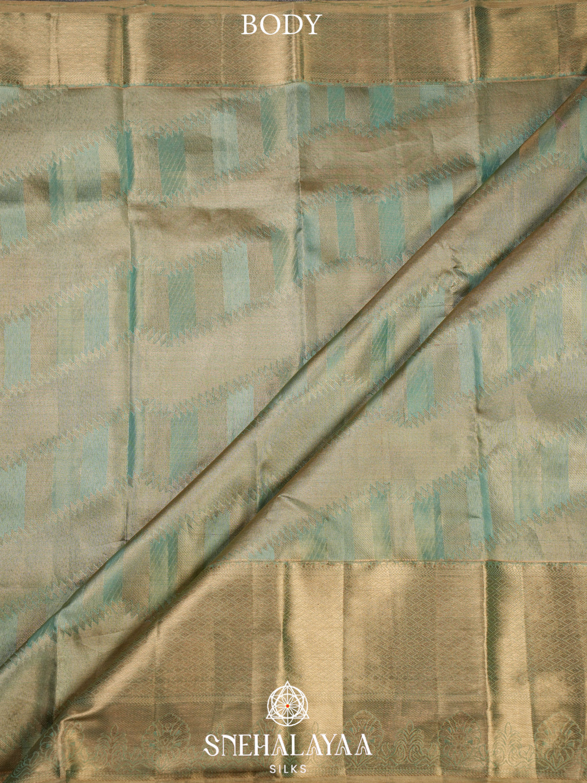Mint Green Kanjivaram Silk Saree