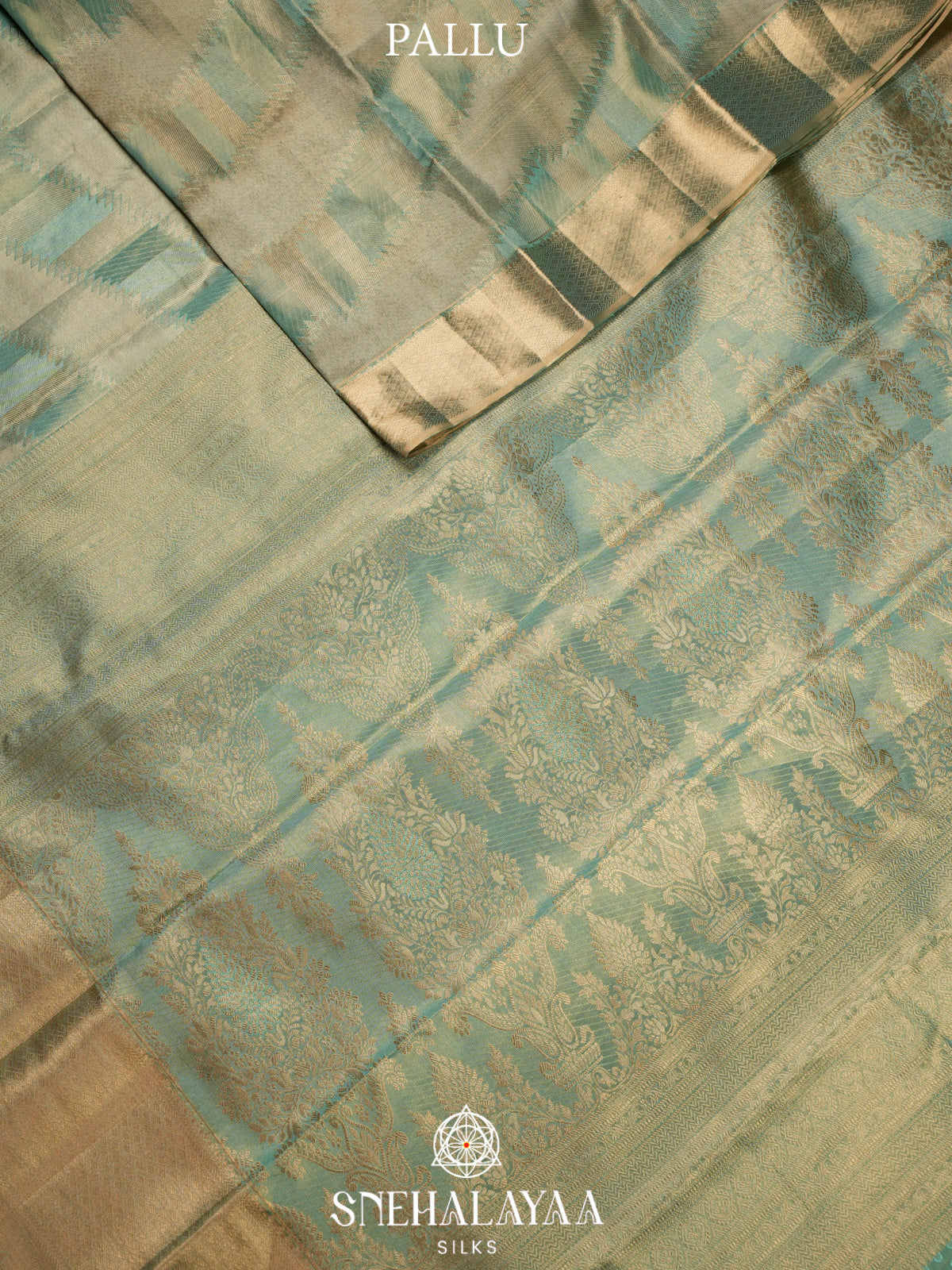 Mint Green Kanjivaram Silk Saree