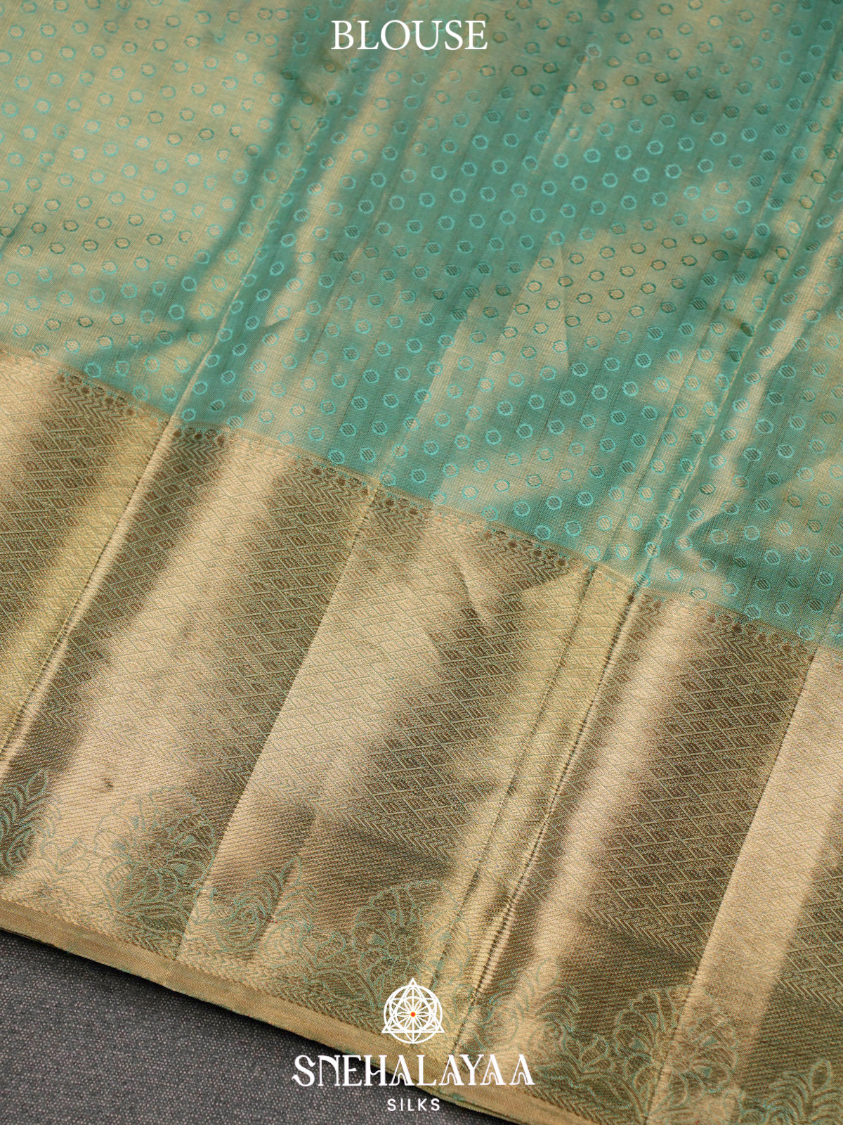 Mint Green Kanjivaram Silk Saree