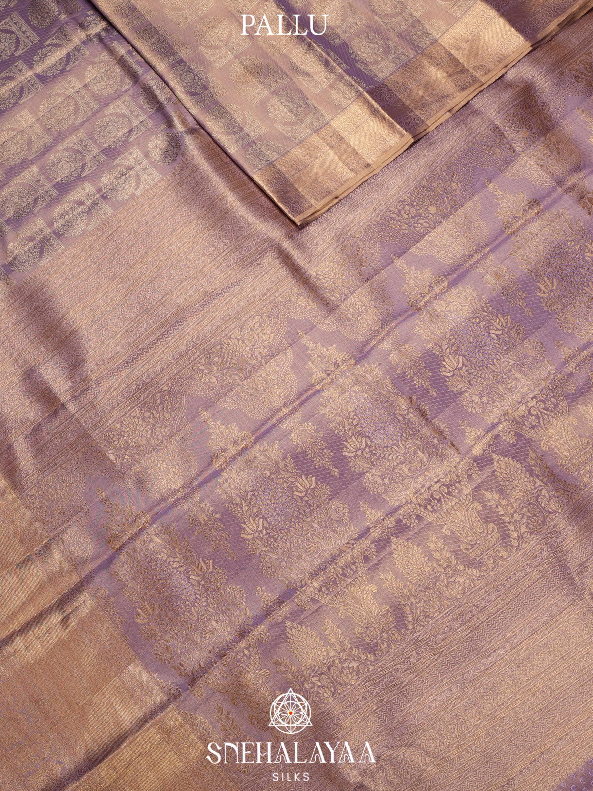 Pale Lavender Kanjivaram Silk Saree