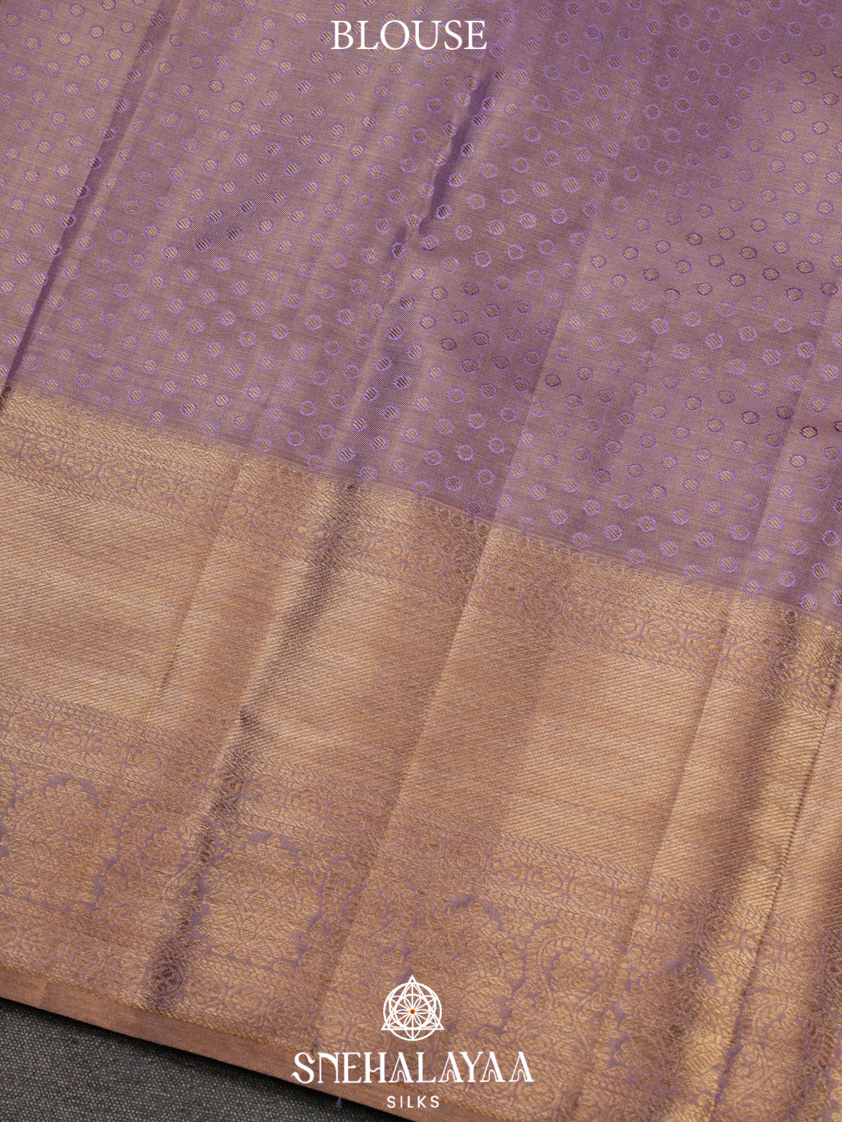Pale Lavender Kanjivaram Silk Saree