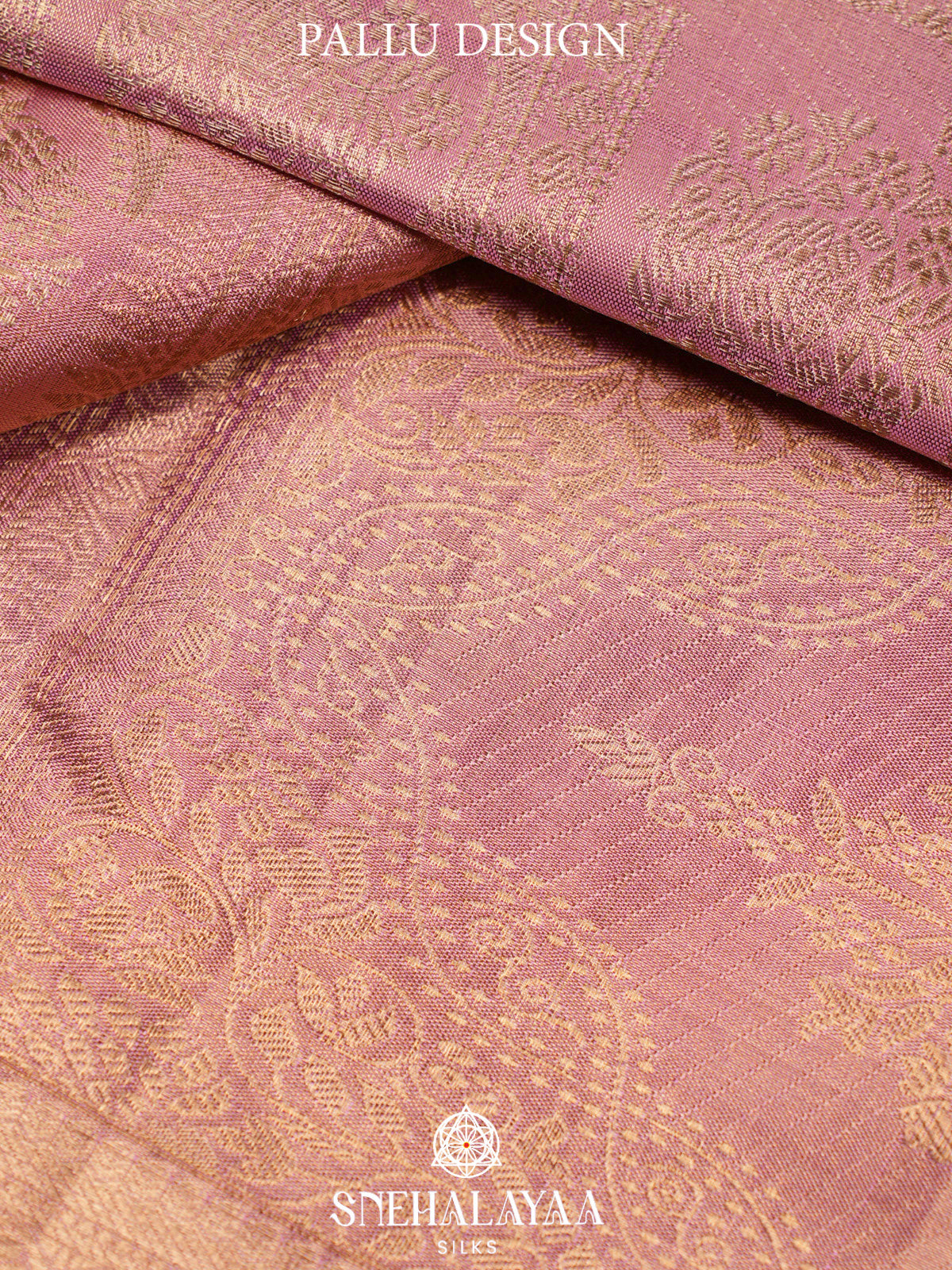 Baby Pink Kanjivaram Silk Saree