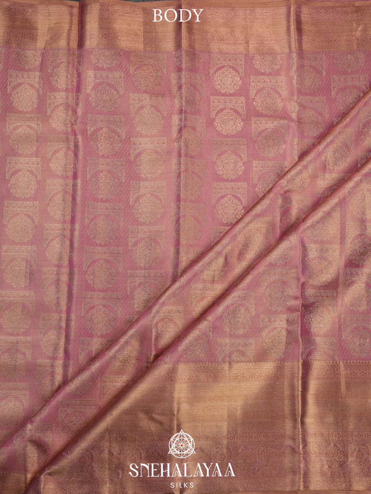 Baby Pink Kanjivaram Silk Saree