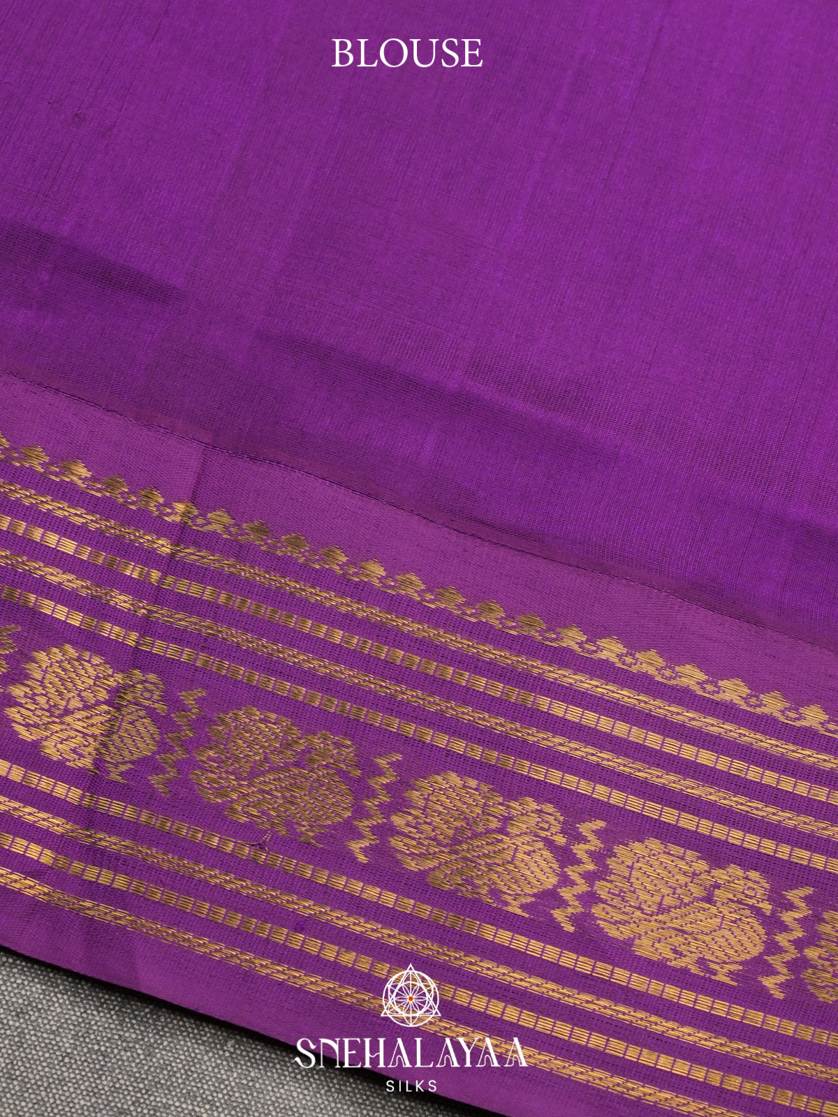 Orange Kanchi Silk Cotton Saree