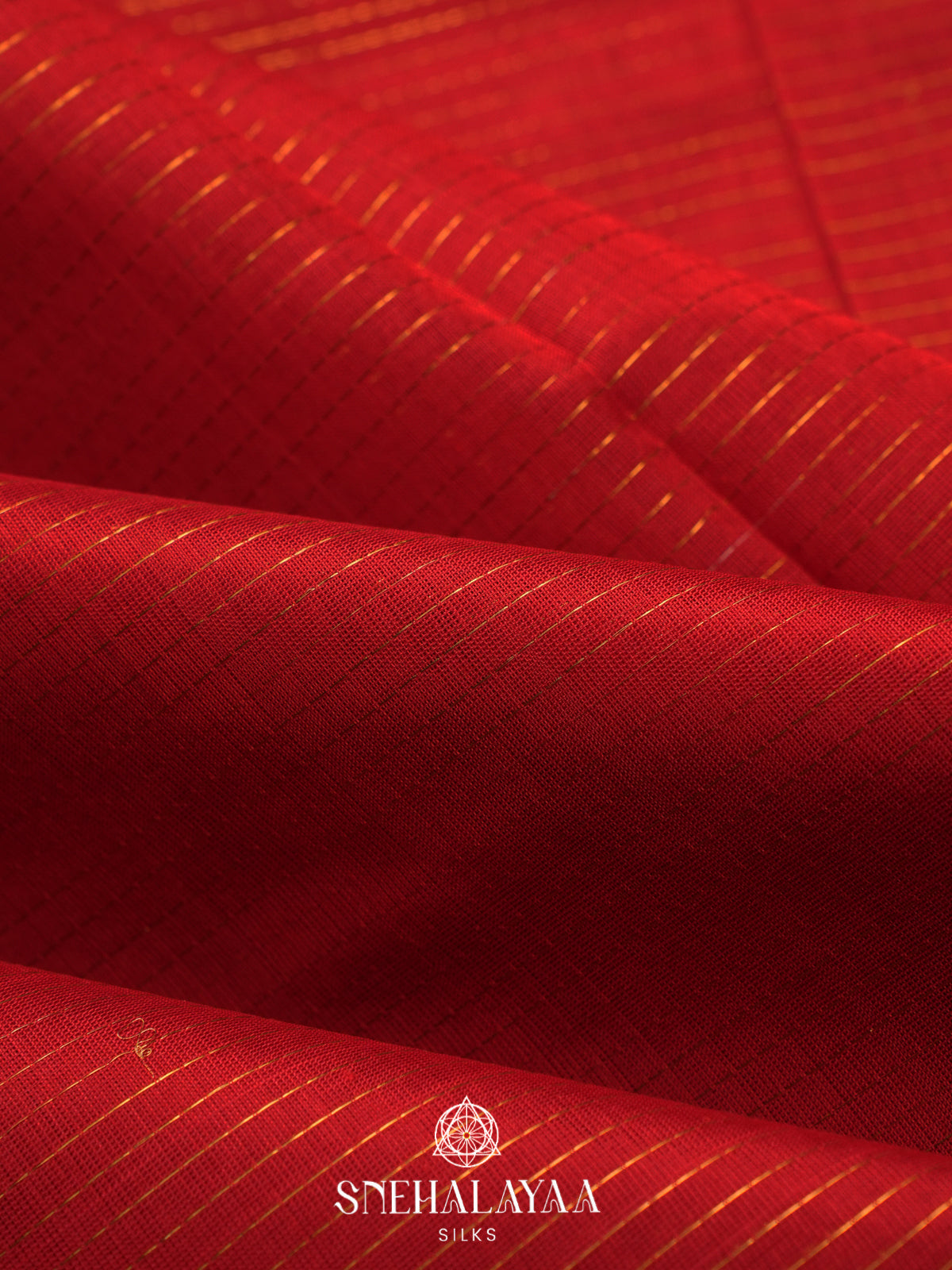 Red Kanchi Silk Cotton Saree