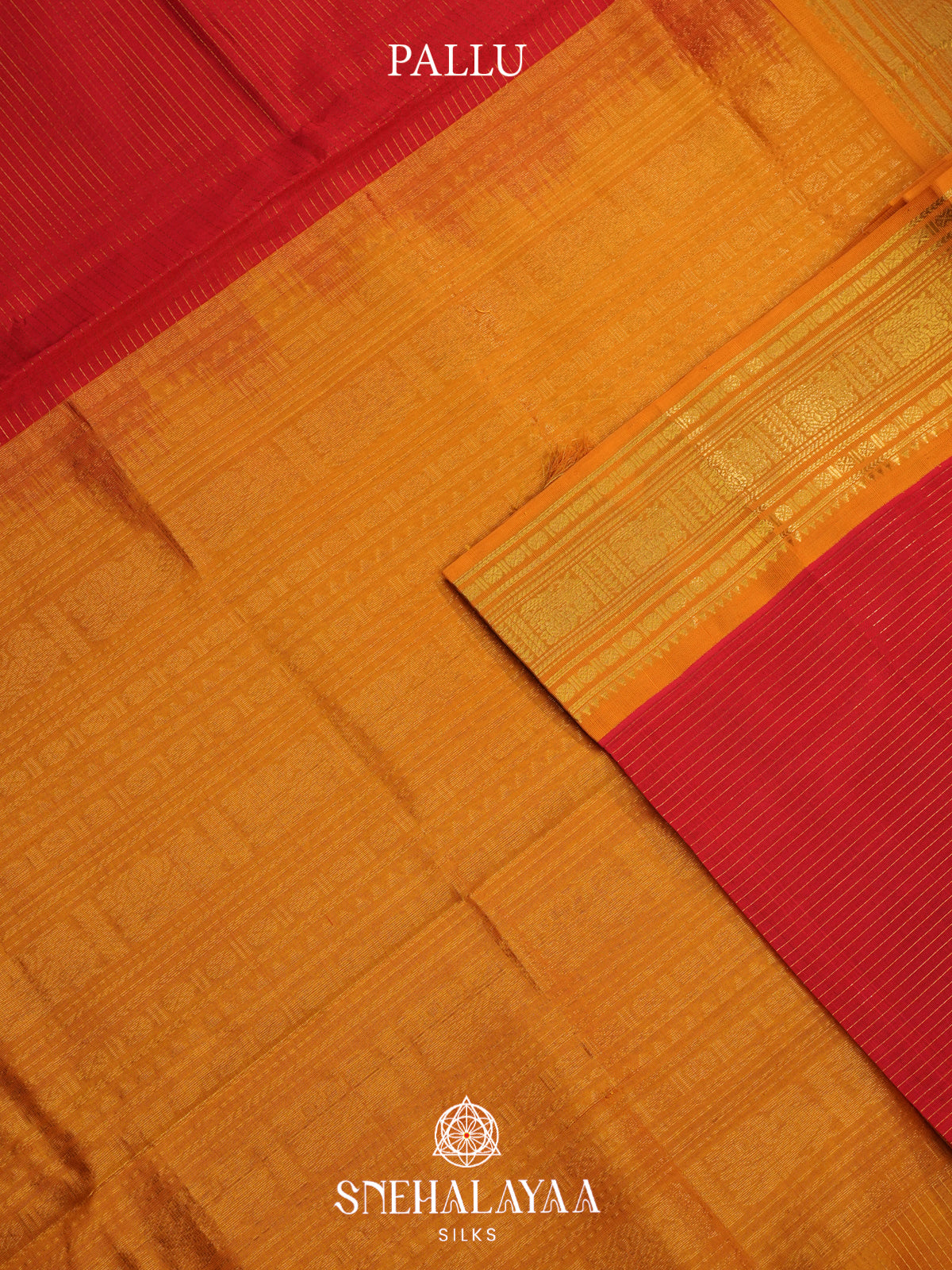 Red Kanchi Silk Cotton Saree