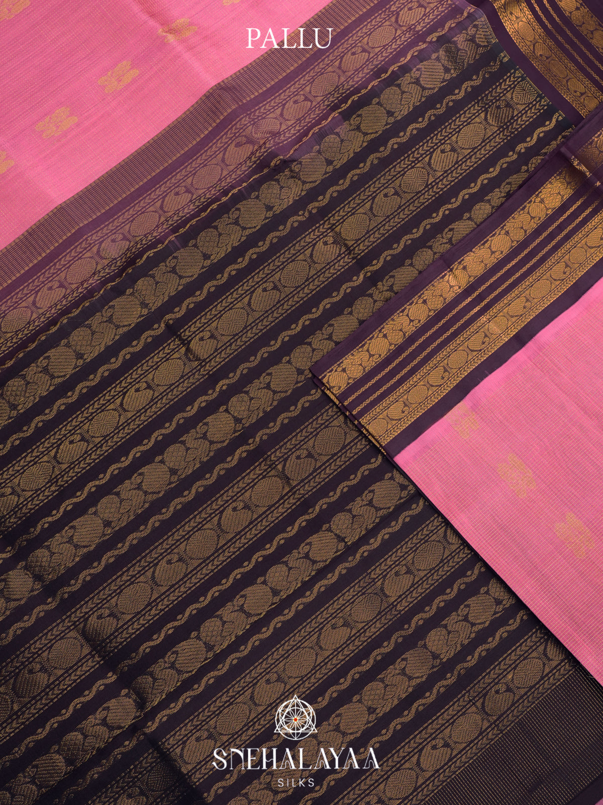 Pink Kanchi Silk Cotton Saree