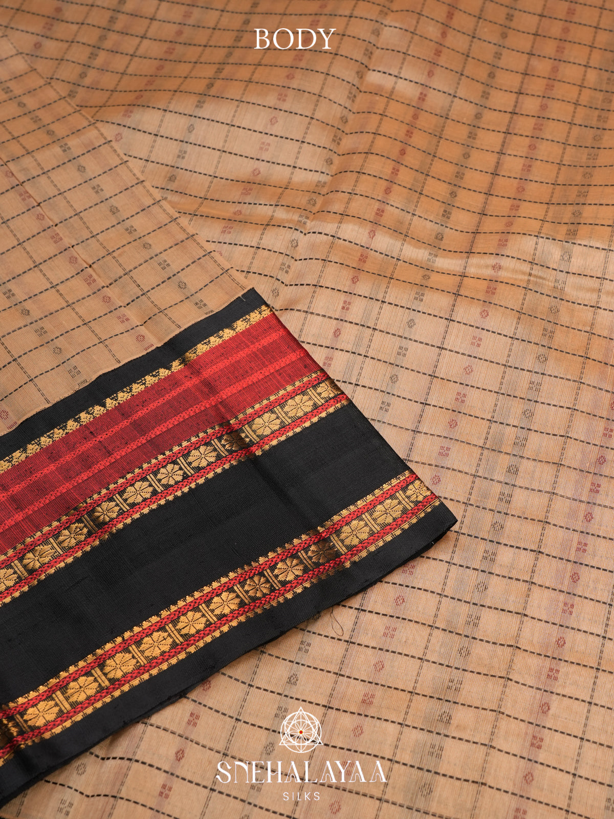 Cream Kanchi Silk Cotton Saree