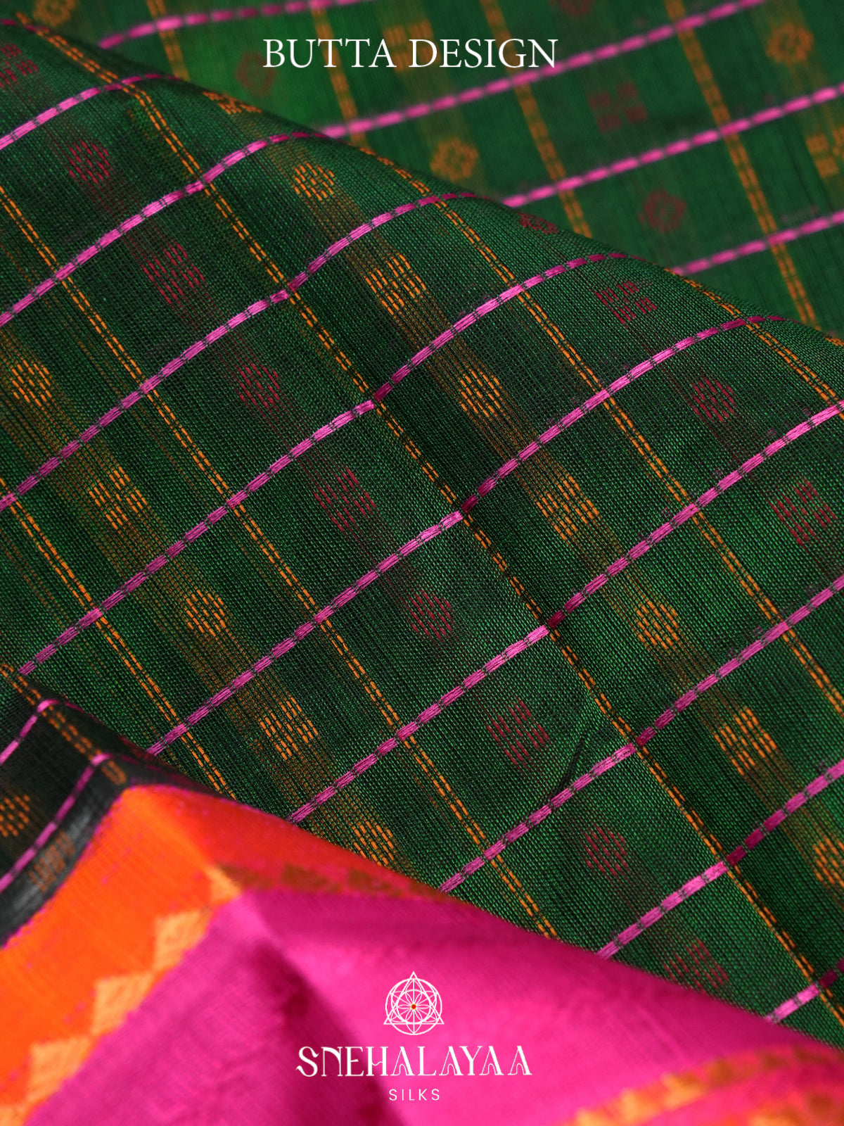 Forest Green Kanchi Silk Cotton Saree