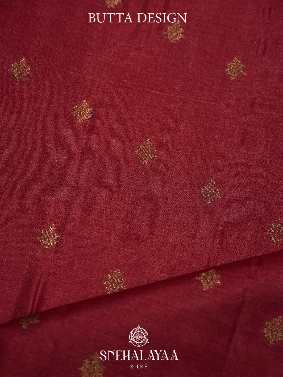 Coral Red Tussar Saree