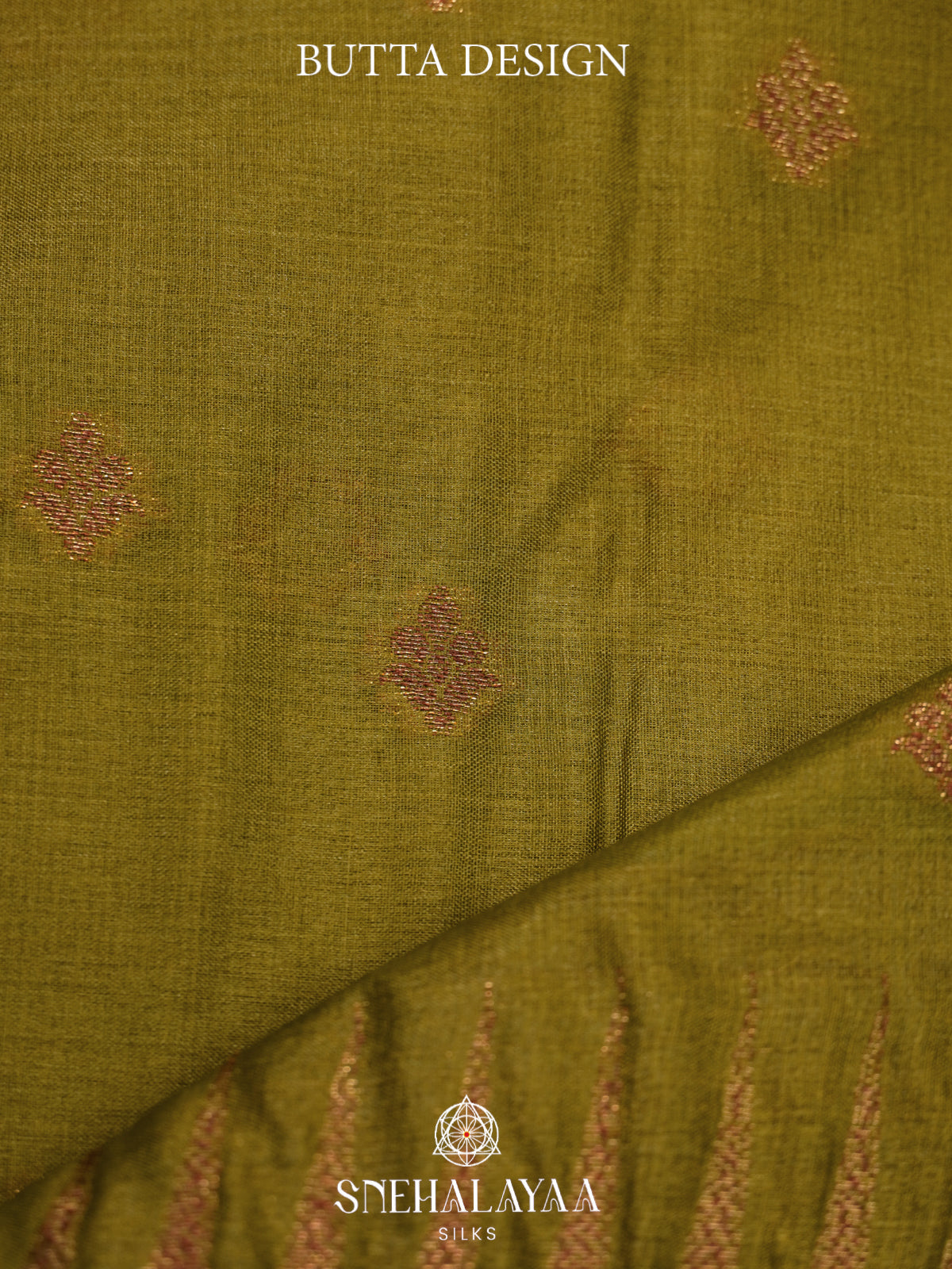 Mehandi Green Tussar Saree