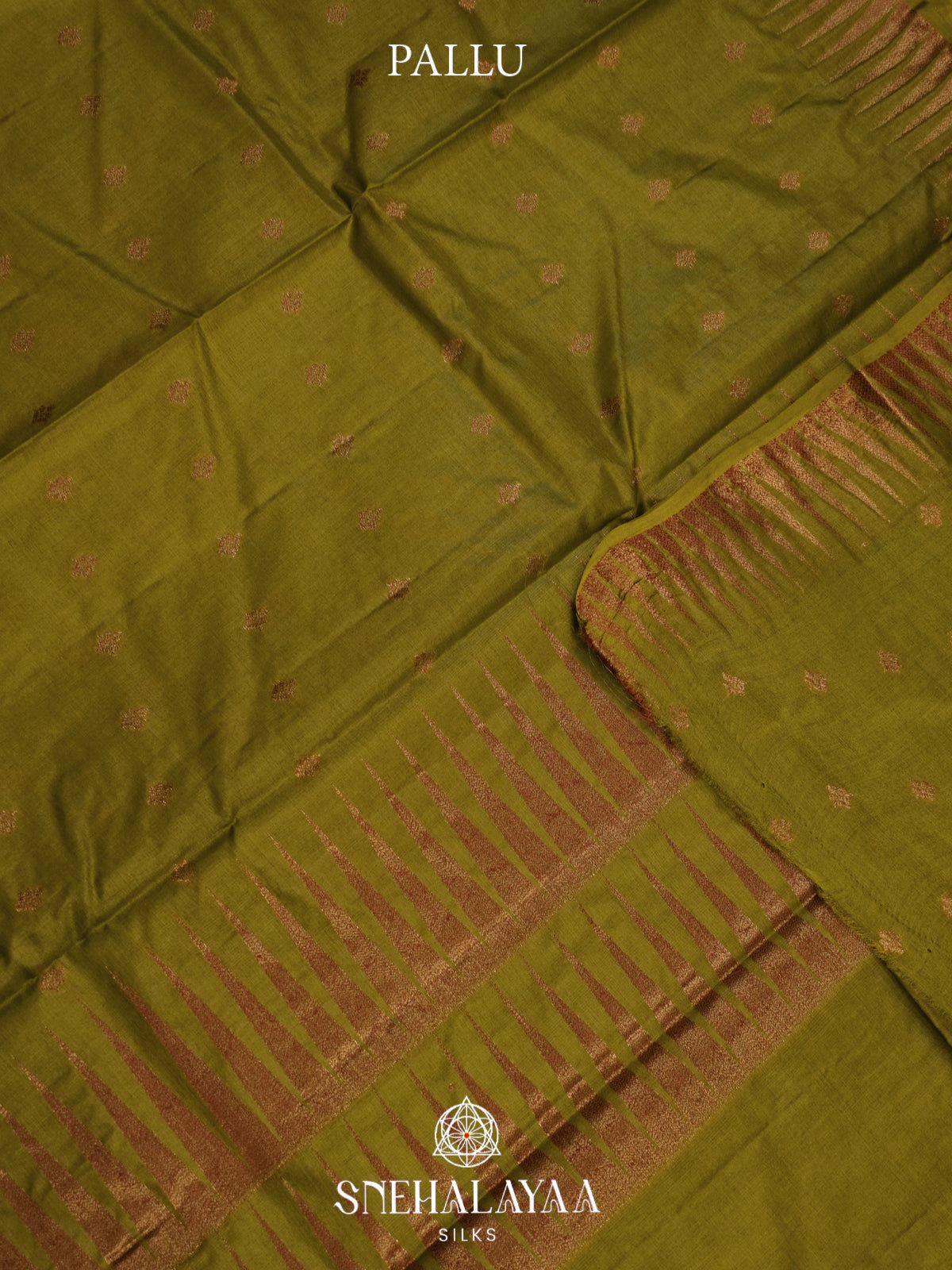 Mehandi Green Tussar Saree