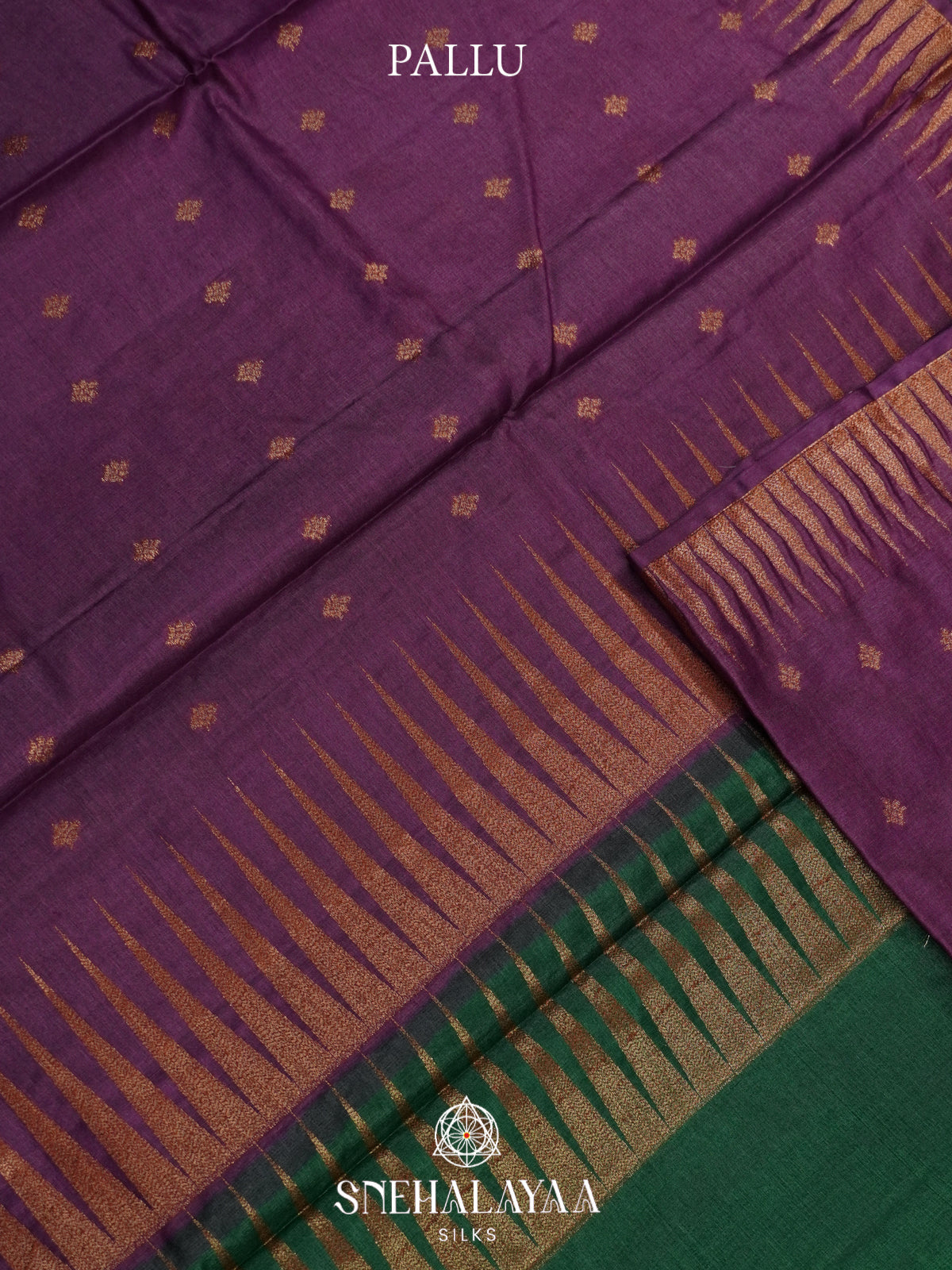 Plum Tussar Saree