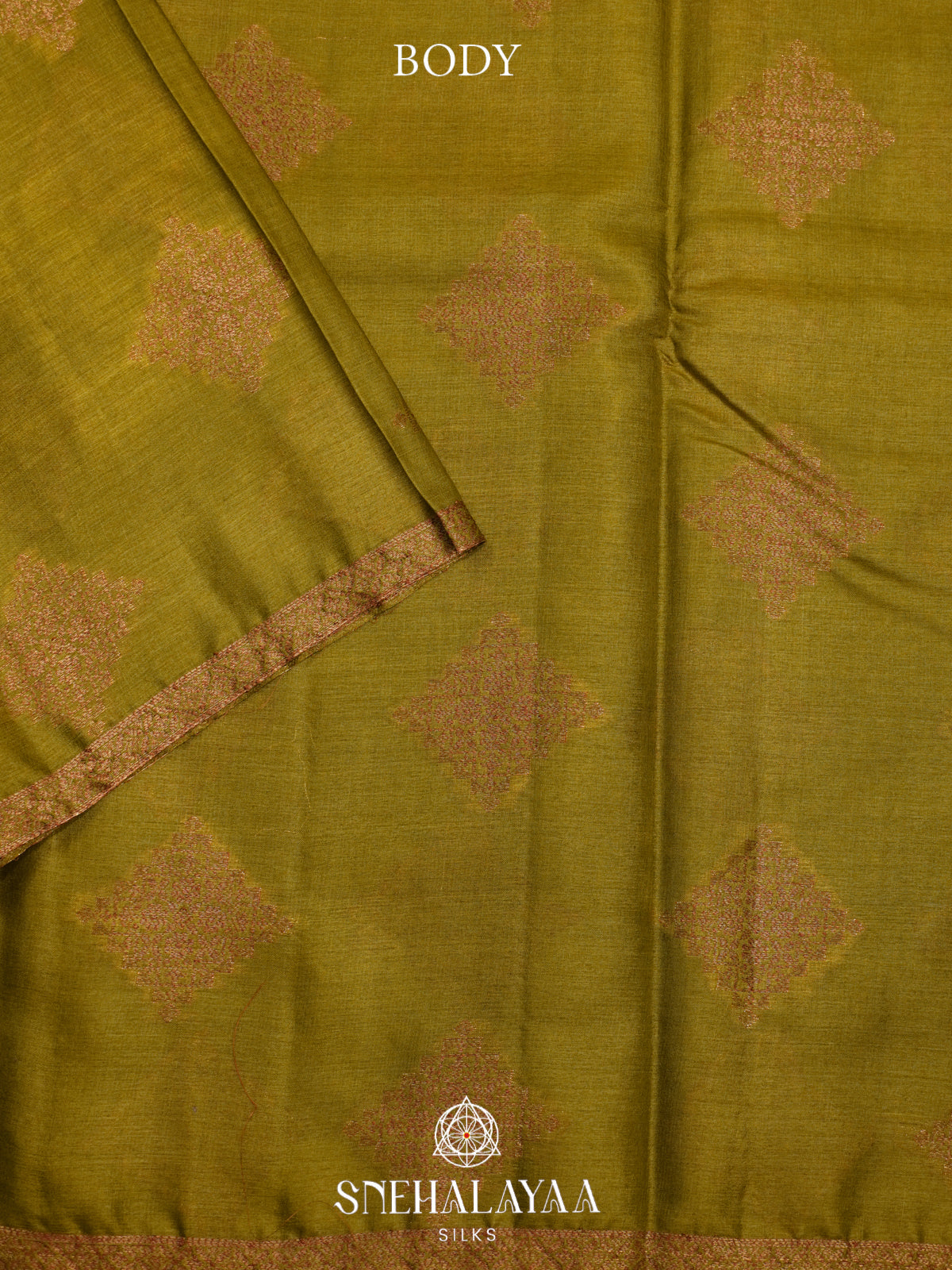 Mehandi Green Tussar Saree